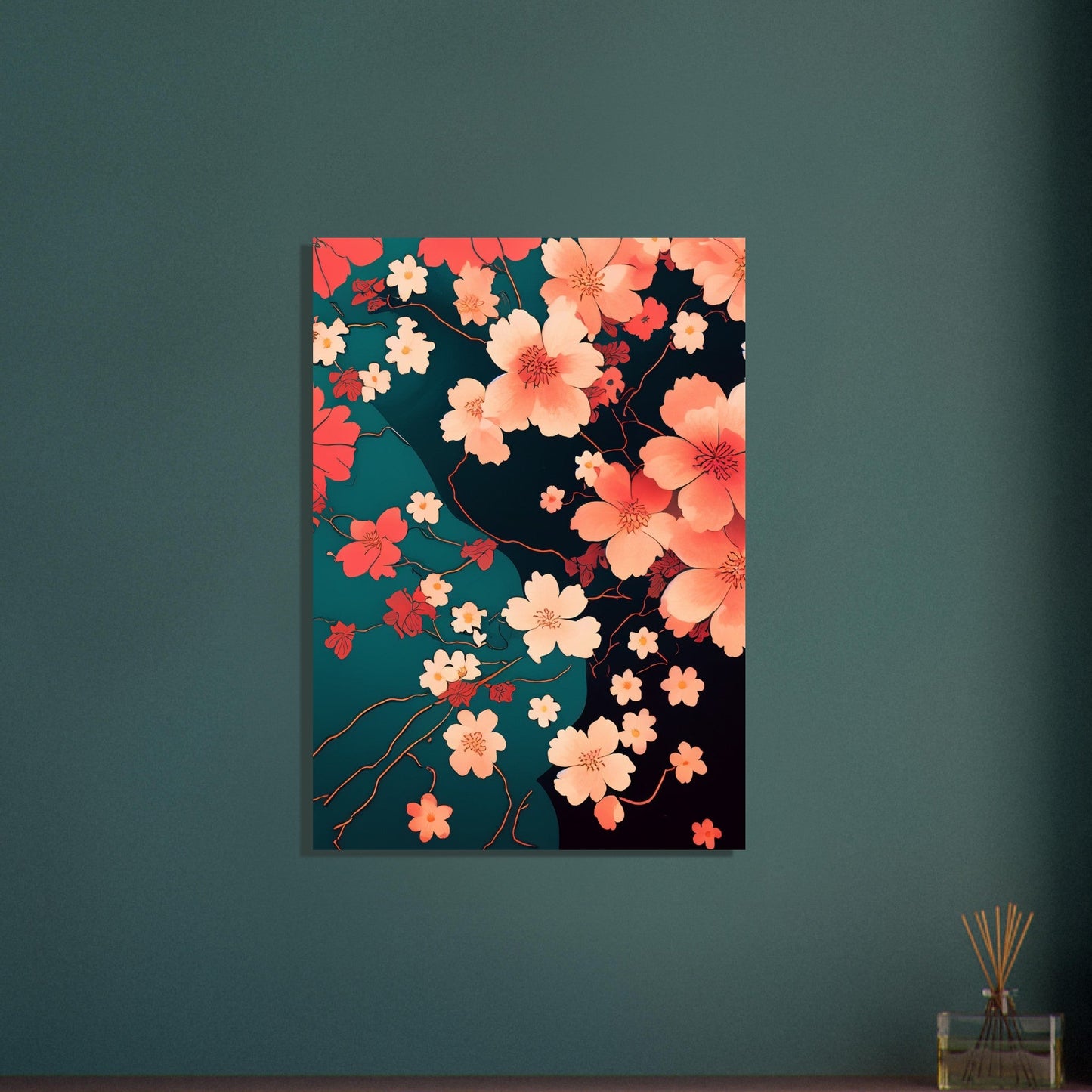 Flowers 'Japanese Garden' - Premium Matte Paper Poster