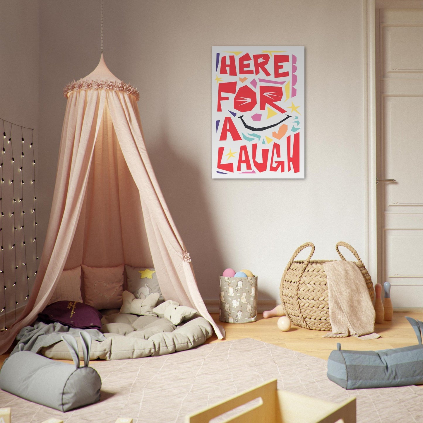 Here For A Laugh - Premium Matte Paper Poster
