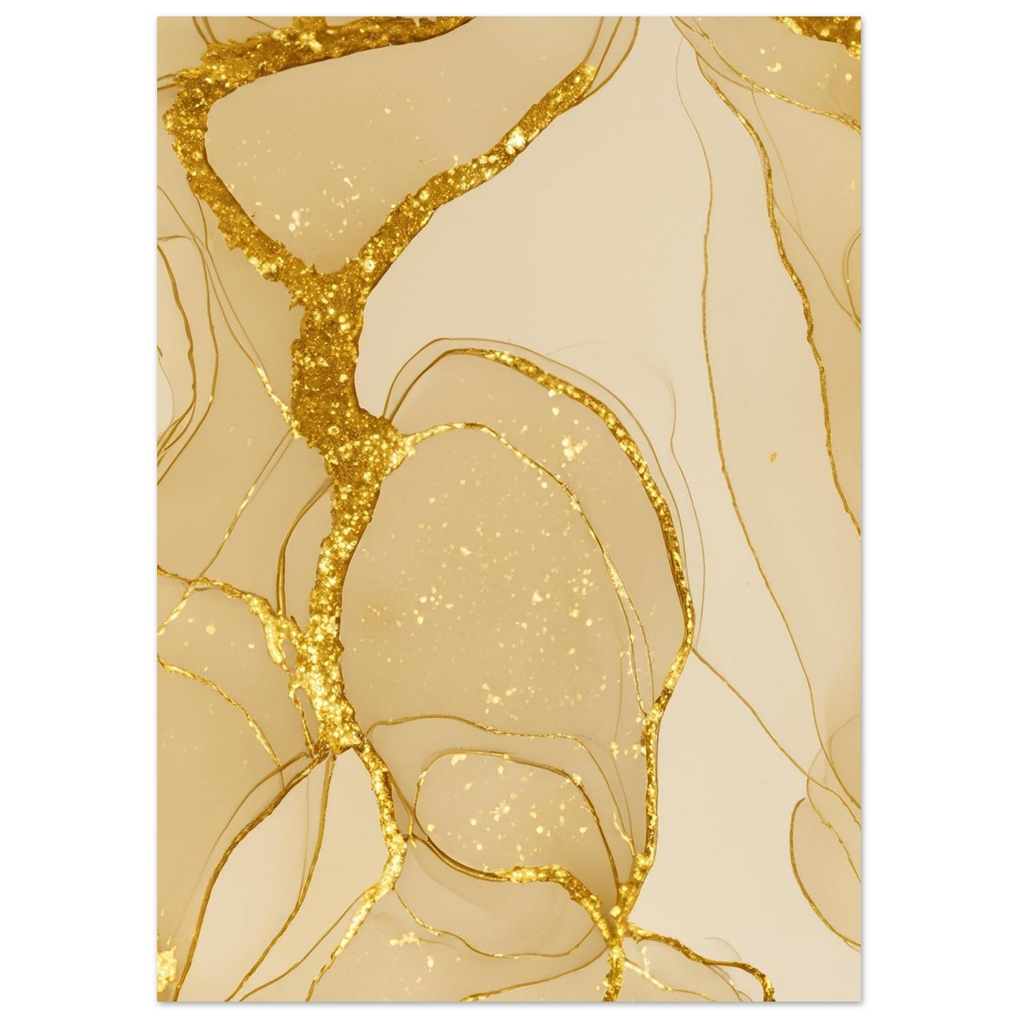 Marble 'Gold' - Premium Matte Paper Poster