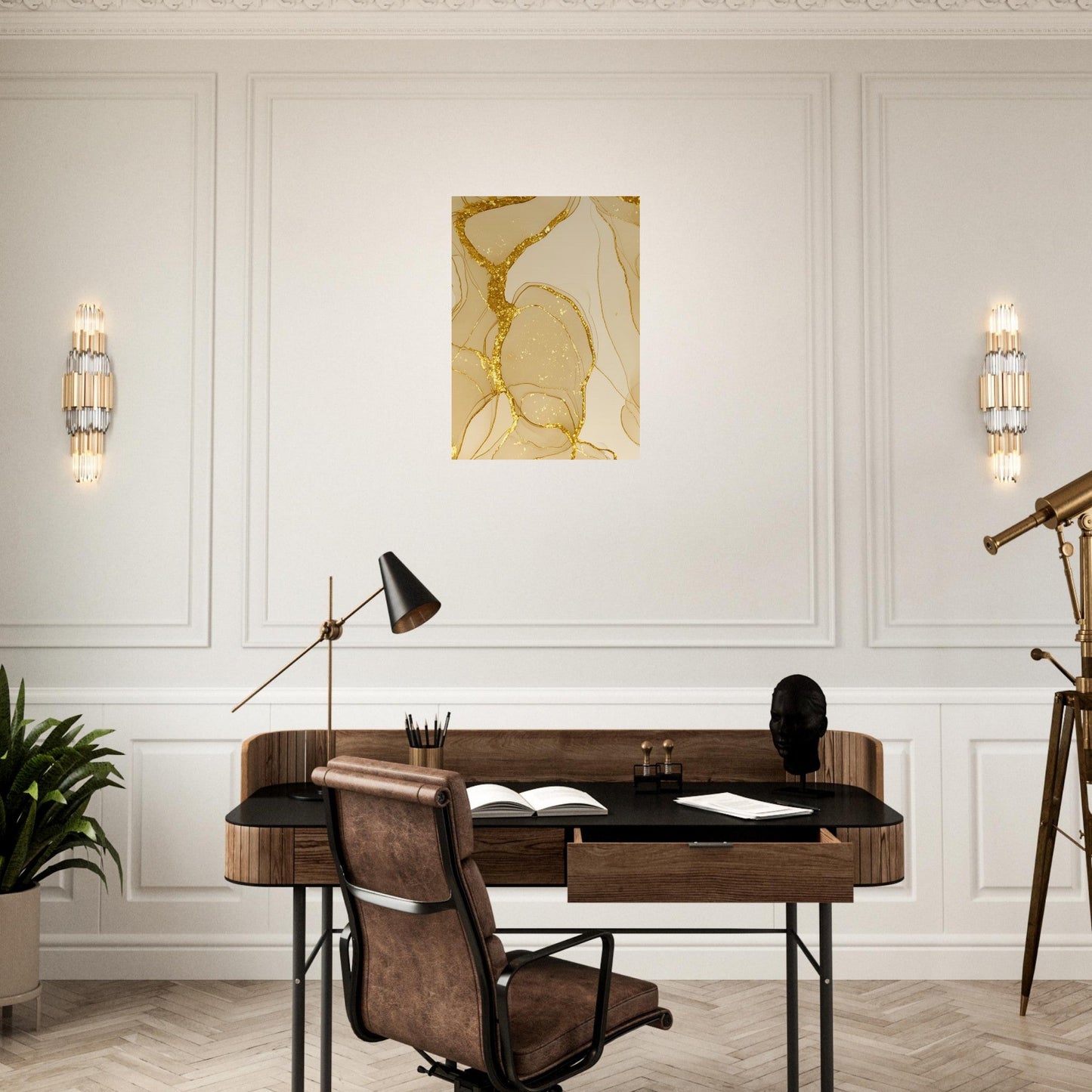 Marble 'Gold' - Premium Matte Paper Poster