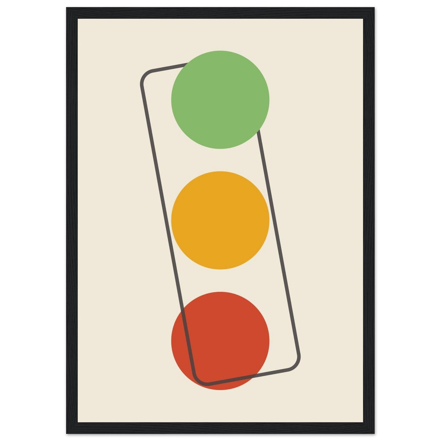 Sign 'The Lights' - Premium Matte Paper Wooden Framed Poster
