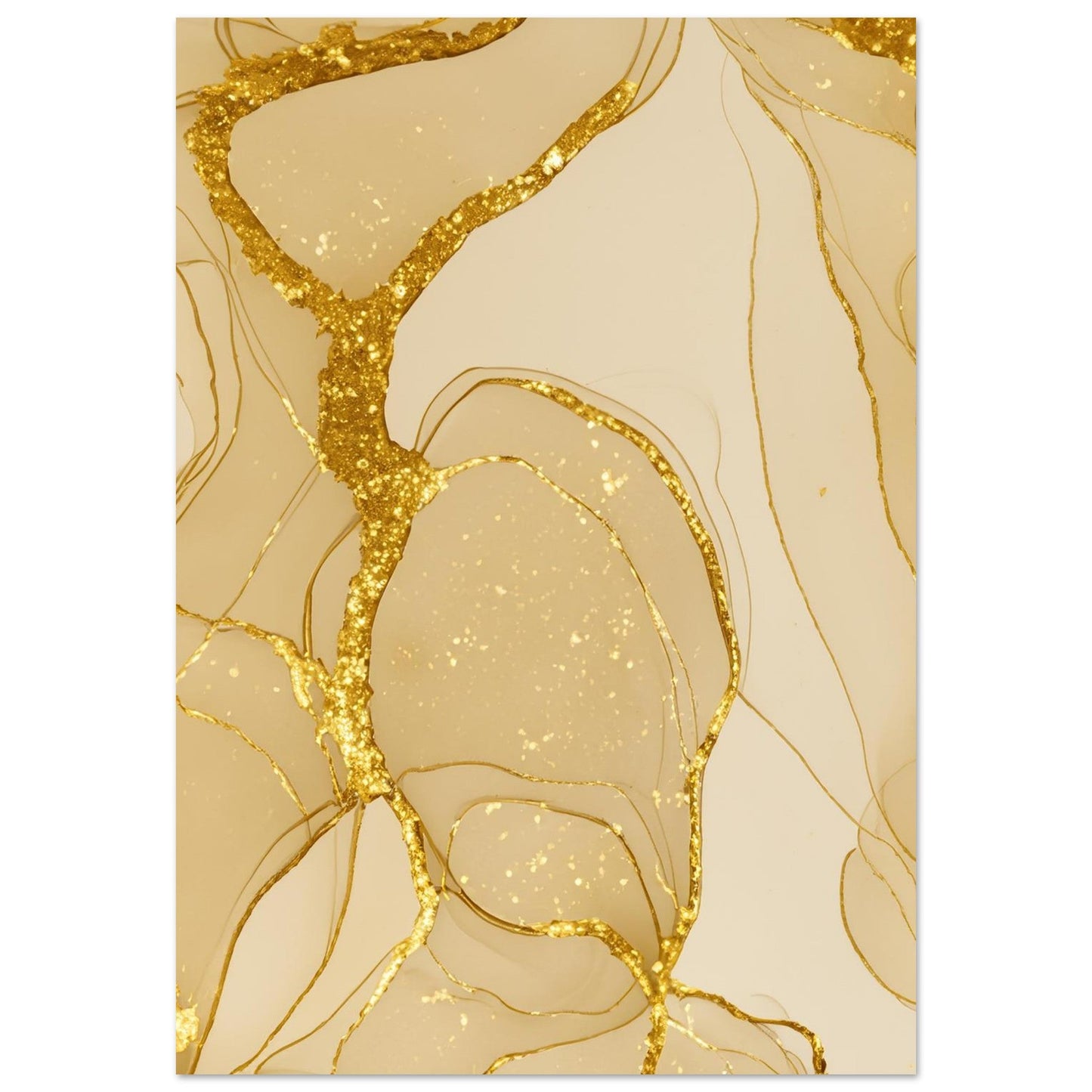Marble 'Gold' - Premium Matte Paper Poster