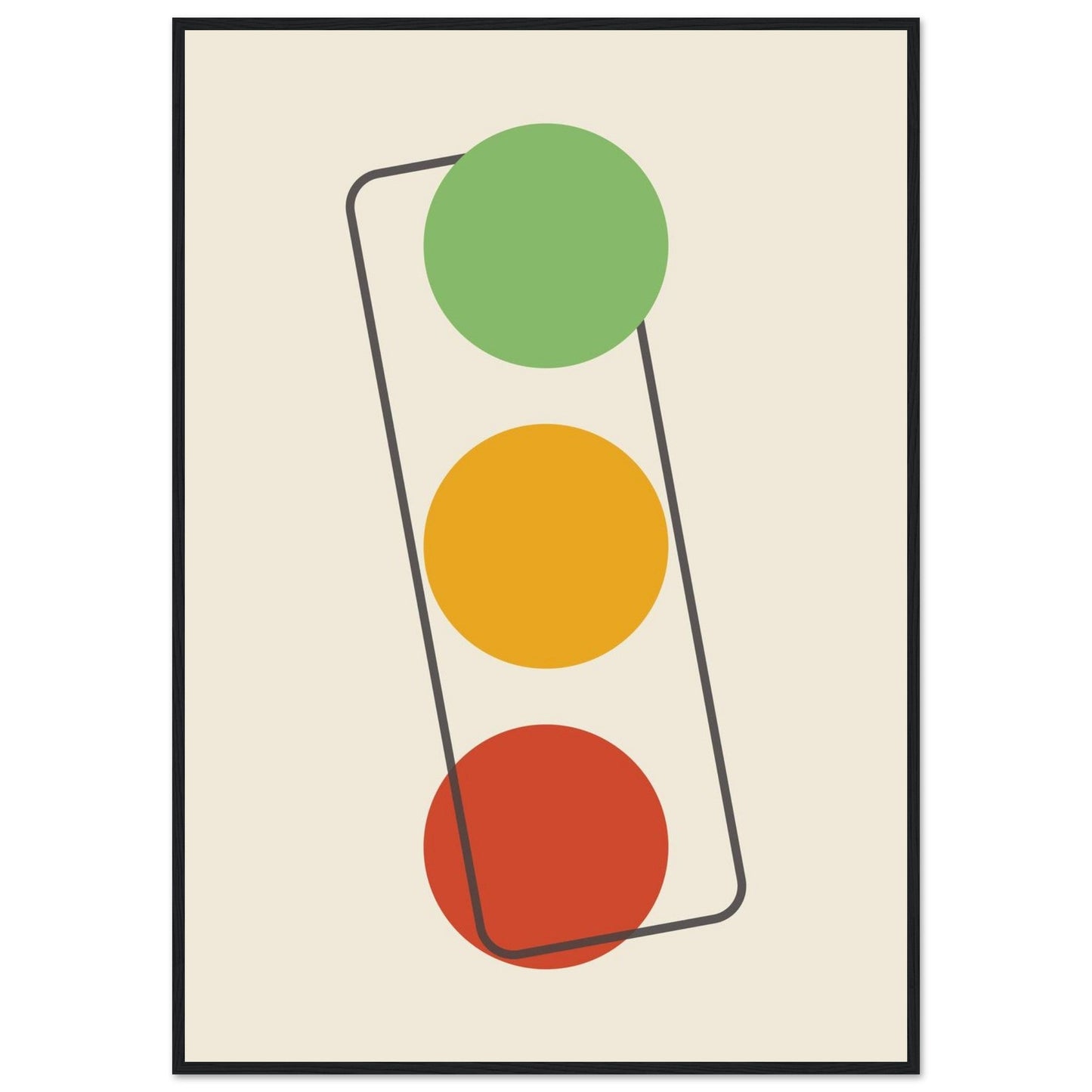 Sign 'The Lights' - Premium Matte Paper Wooden Framed Poster