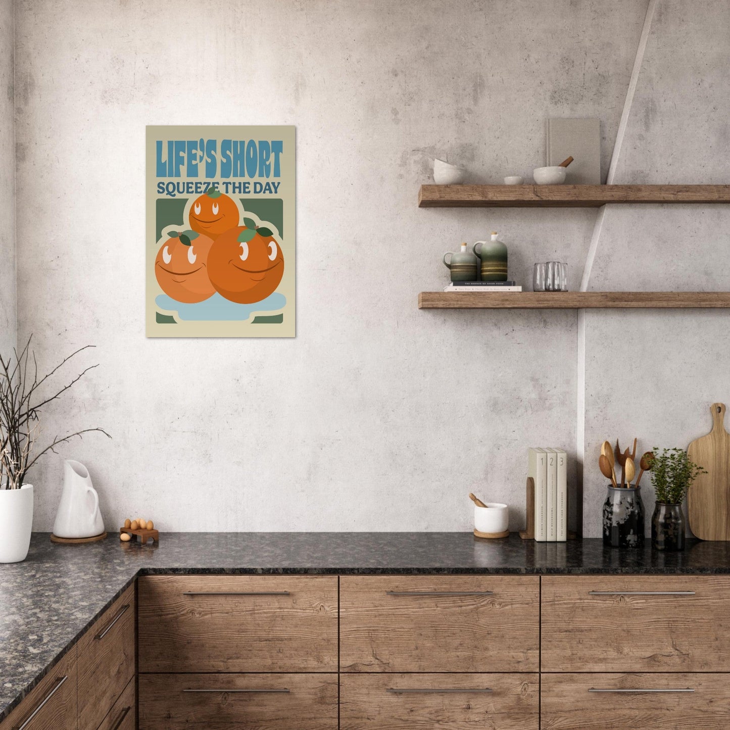 Fruity 'Squeeze The Day' - Premium Matte Paper Poster