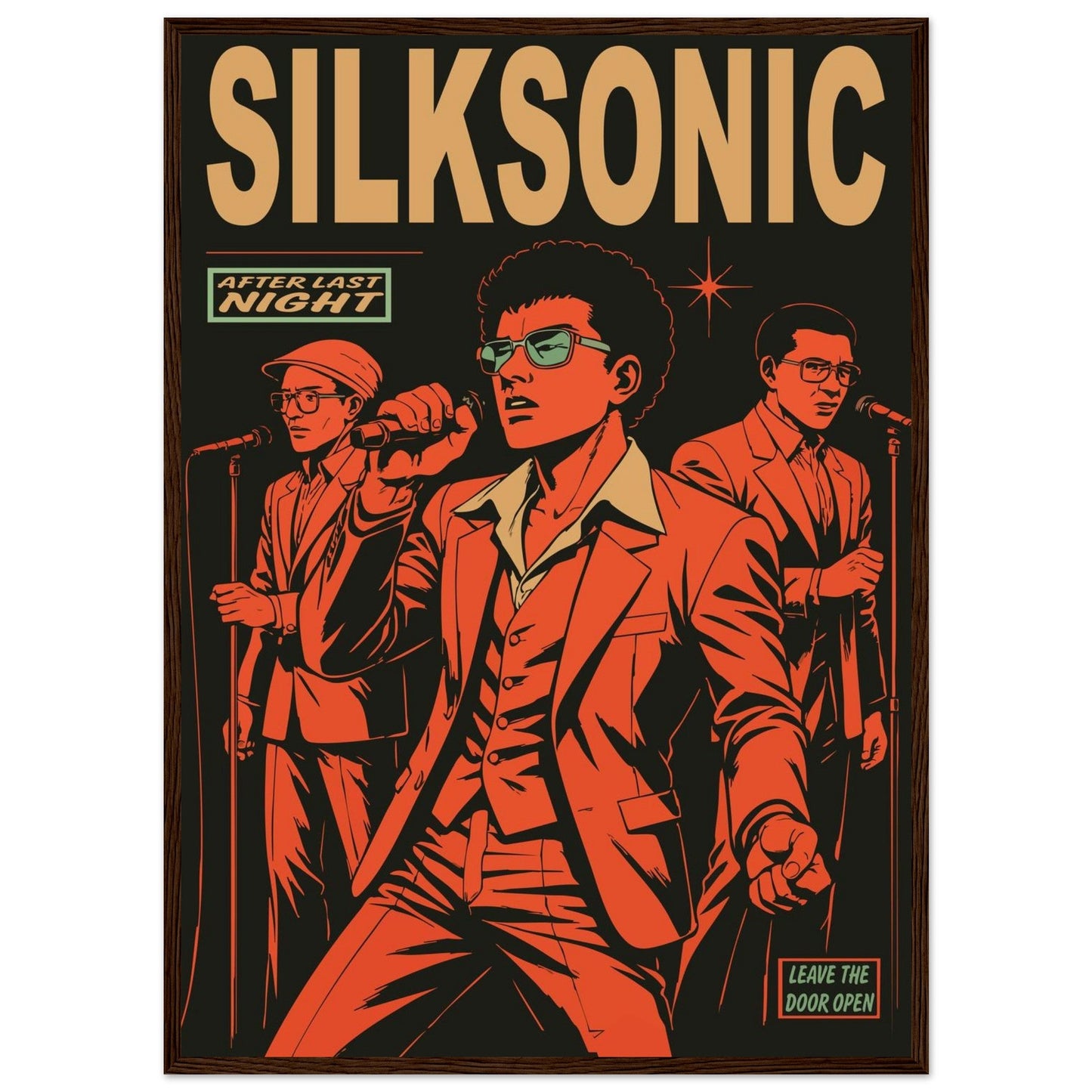 Silksonic Funk - Premium Matte Paper Wooden Framed Poster