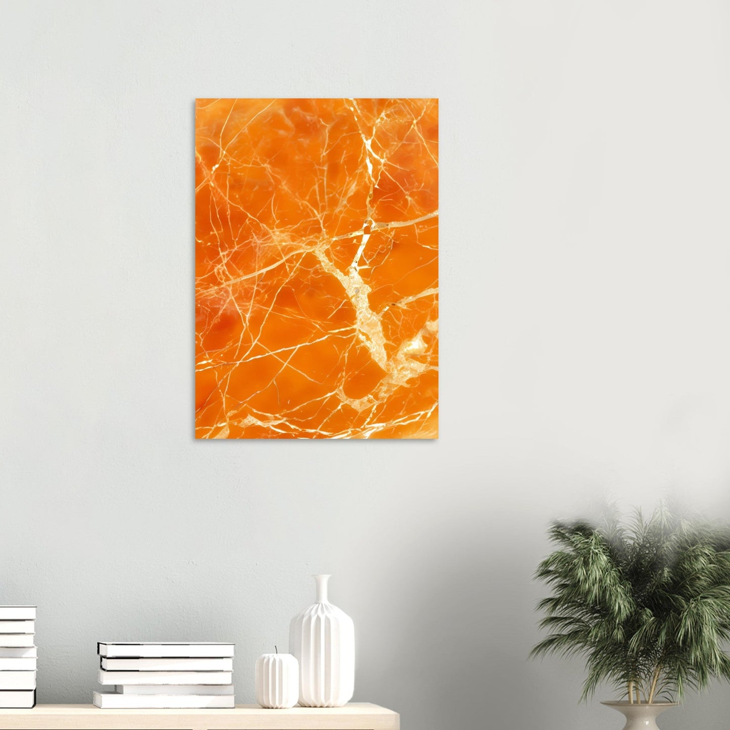 Marble 'Orange' - Premium Matte Paper Poster