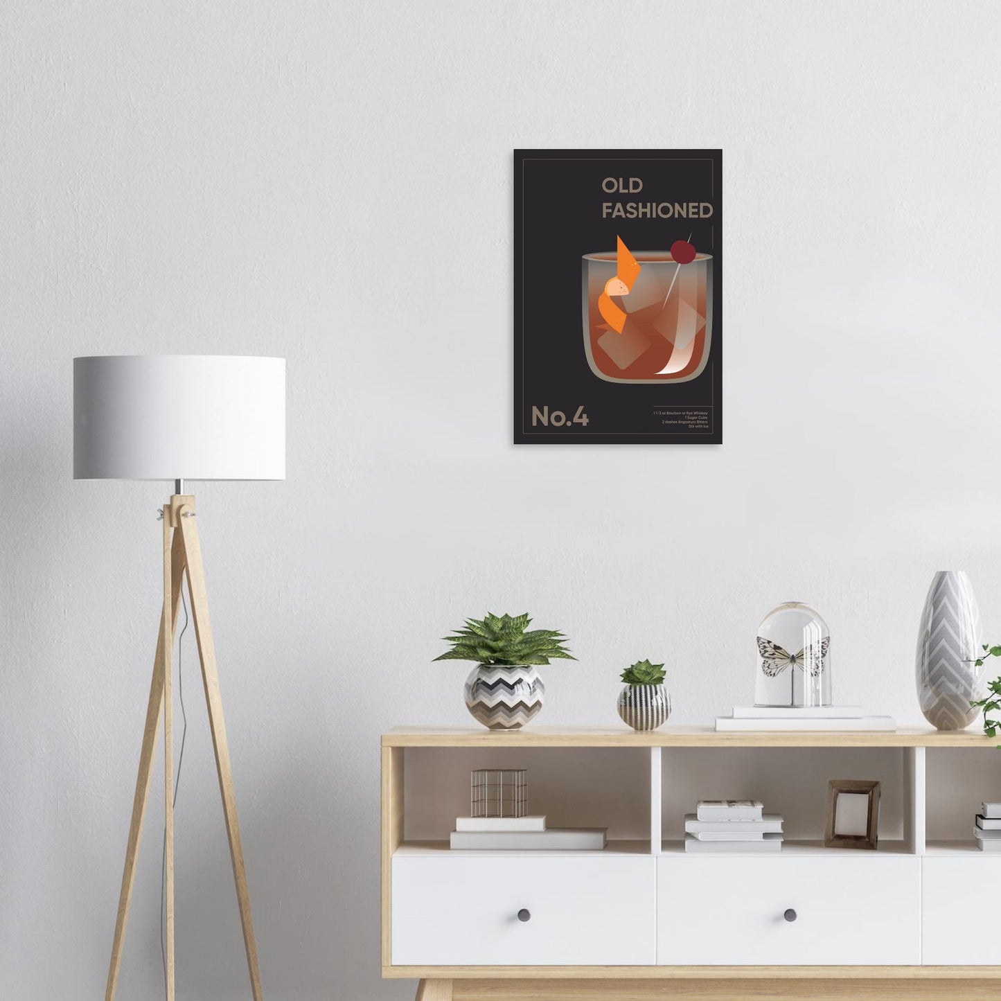 Cocktail 'Old Fashioned' - Premium Matte Paper Poster