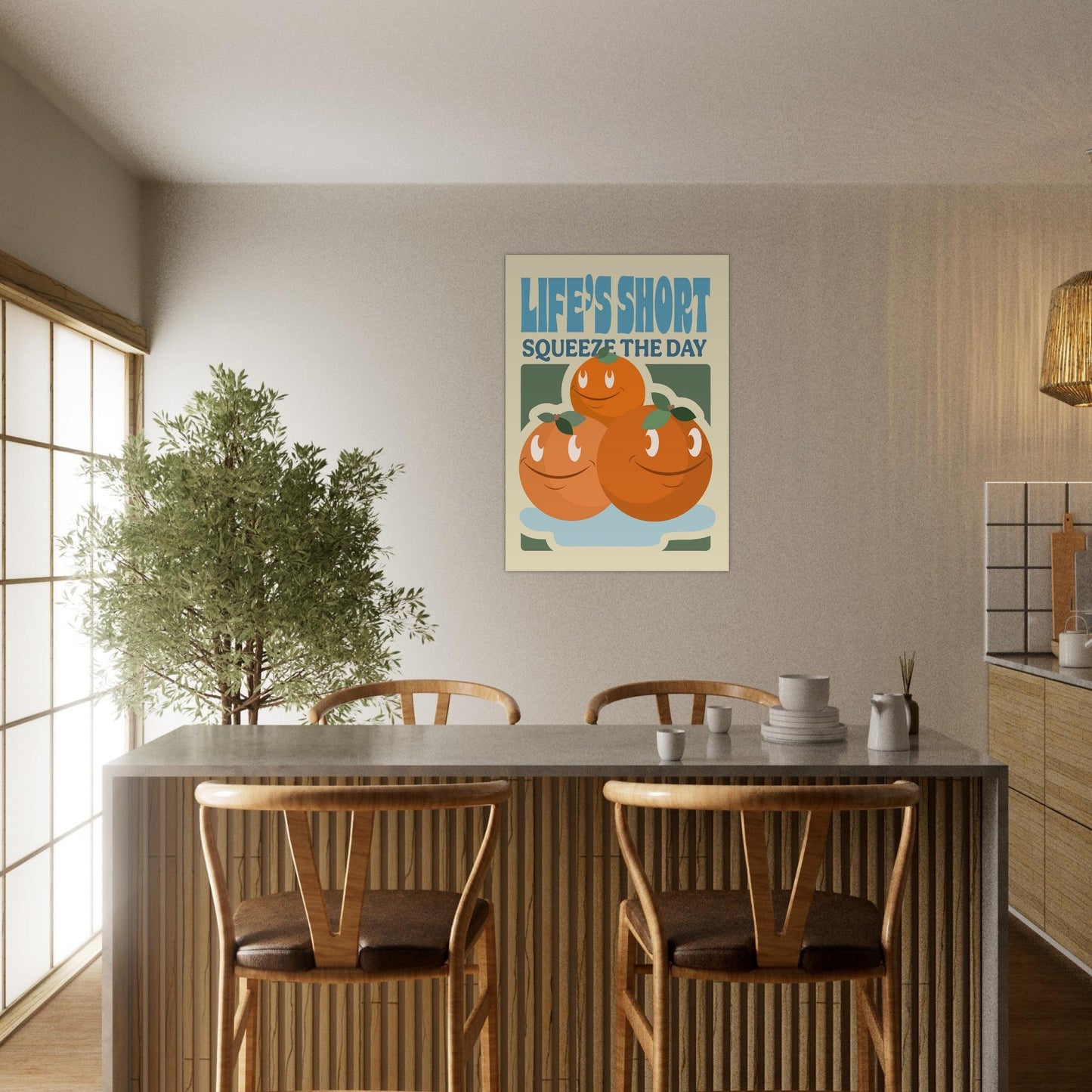 Fruity 'Squeeze The Day' - Premium Matte Paper Poster