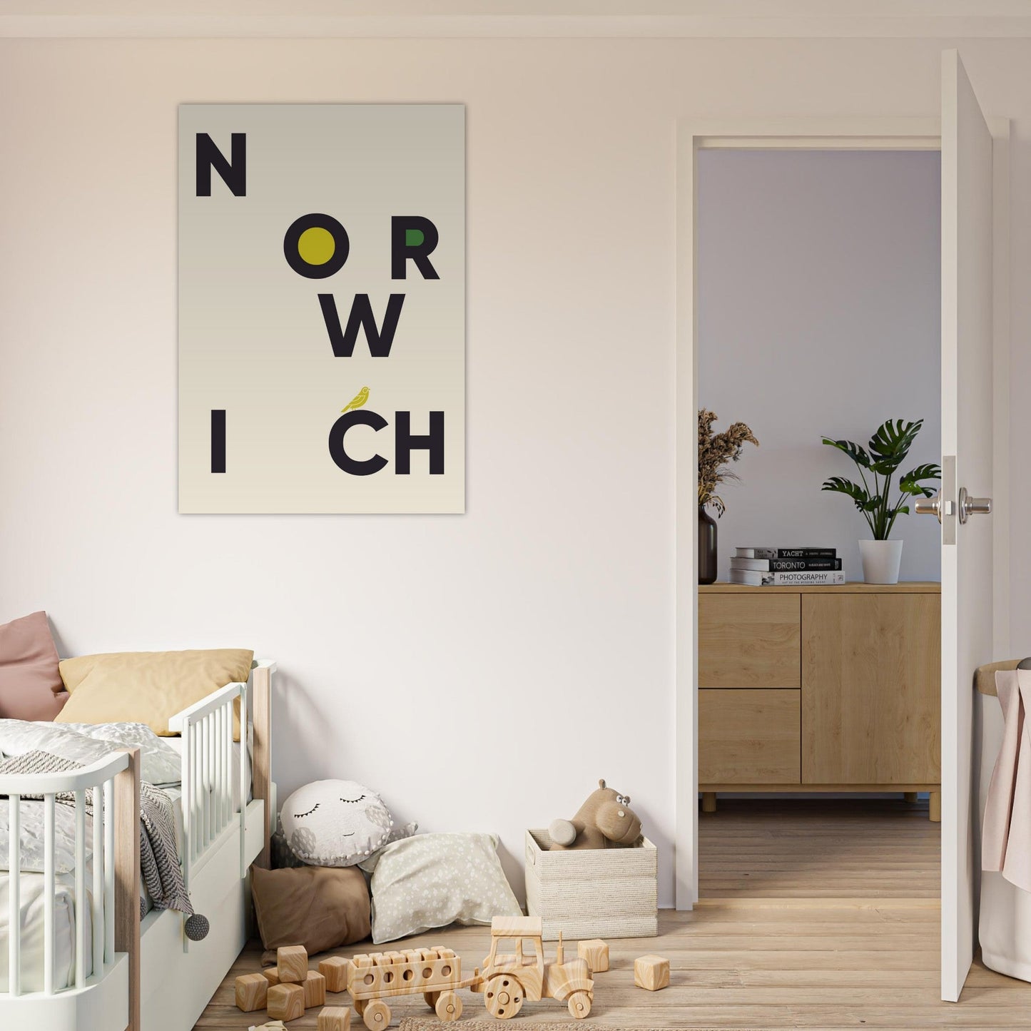 Cities/ Places 'Norwich' - Premium Matte Paper Poster