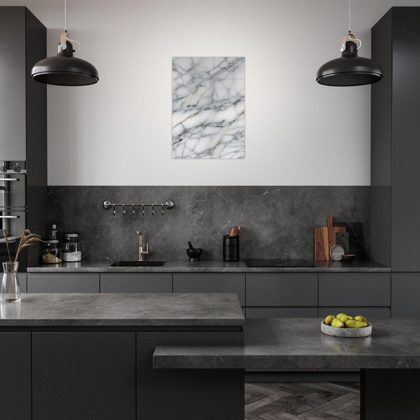 Marble 'Grey' - Premium Matte Paper Poster