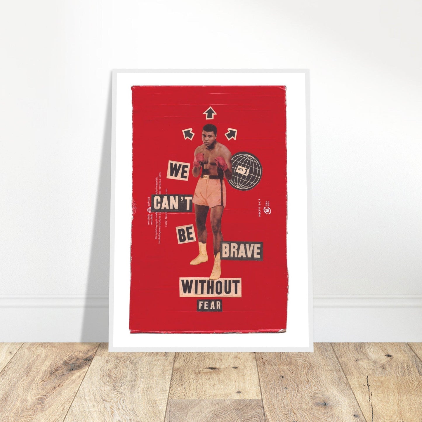 Ed Dickinson 'Brave Without Fear' - Premium Matte Paper Wooden Framed Poster