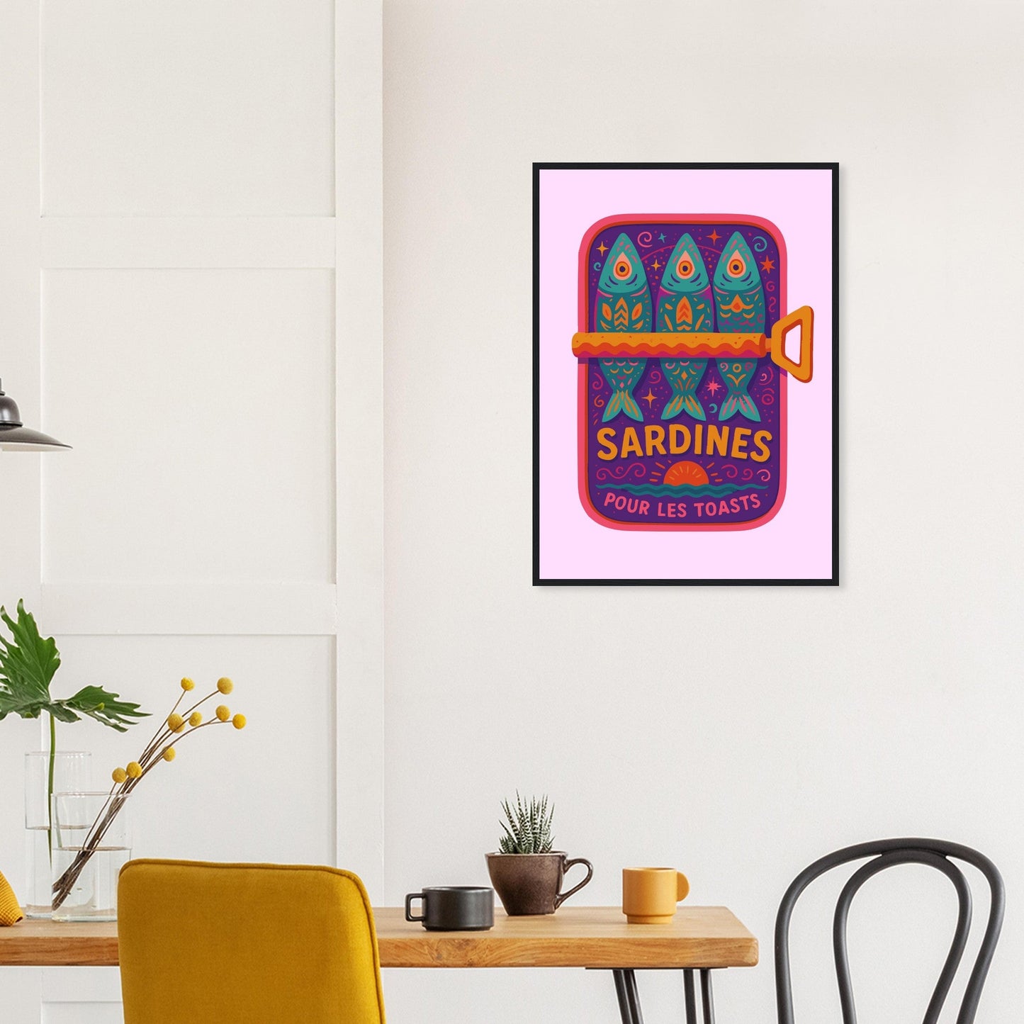 Food 'Sardines' - Premium Matte Paper Wooden Framed Poster