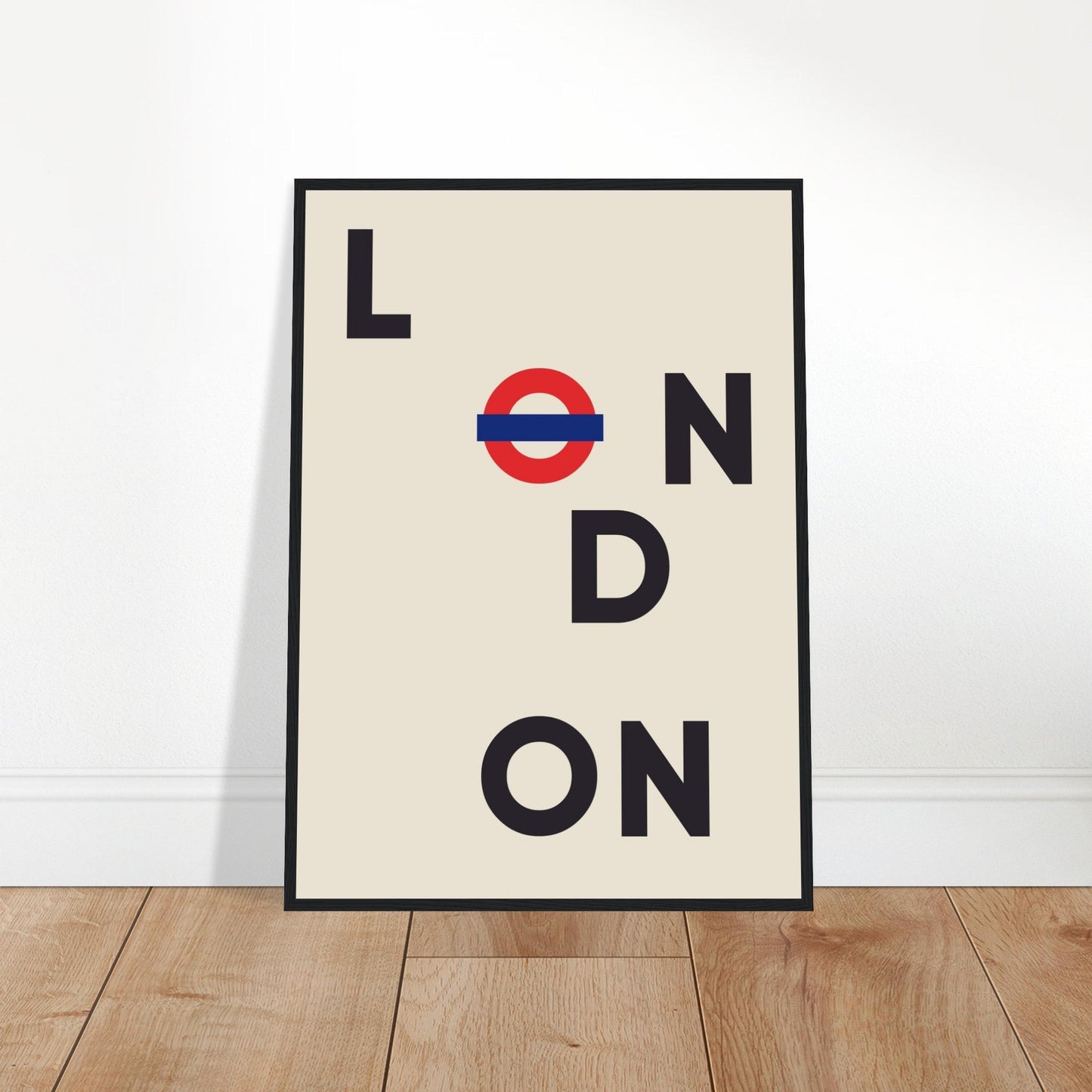 Cities/ Places 'London' - Premium Matte Paper Wooden Framed Poster