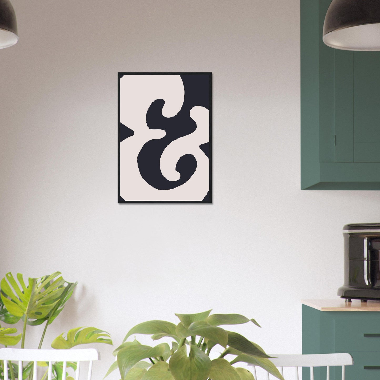 Sign '&' - Premium Matte Paper Wooden Framed Poster