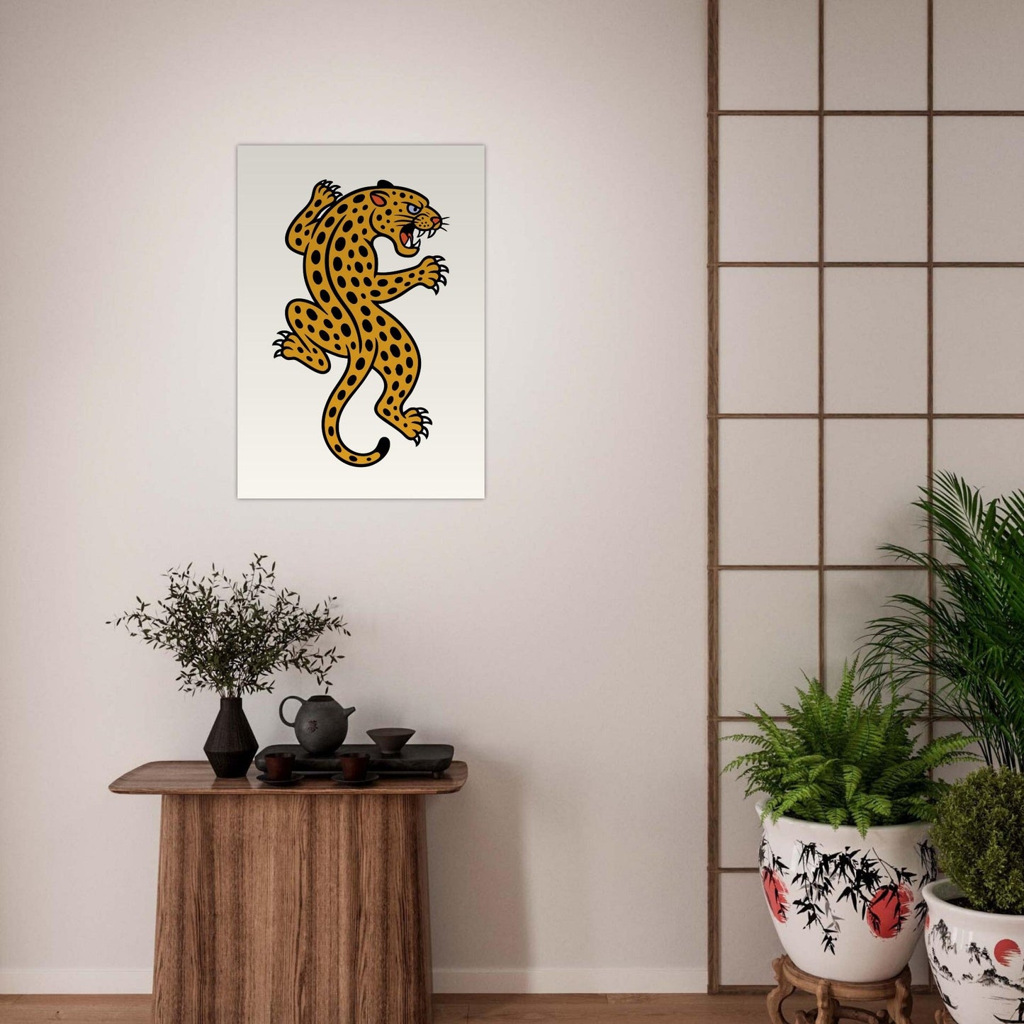 Leopard Traditional - Premium Matte Paper Poster