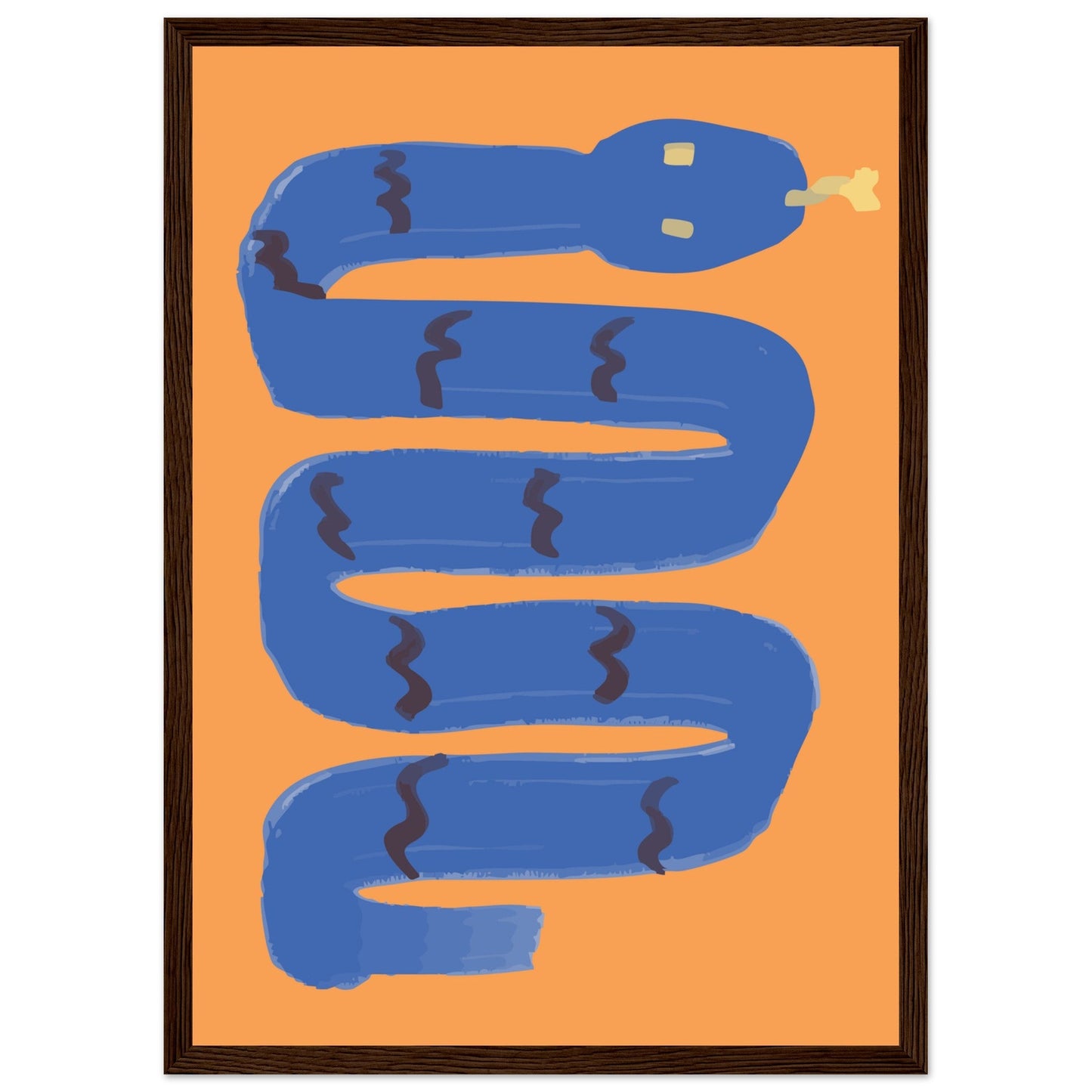 Animals 'I'm a Snake' - Premium Matte Paper Wooden Framed Poster