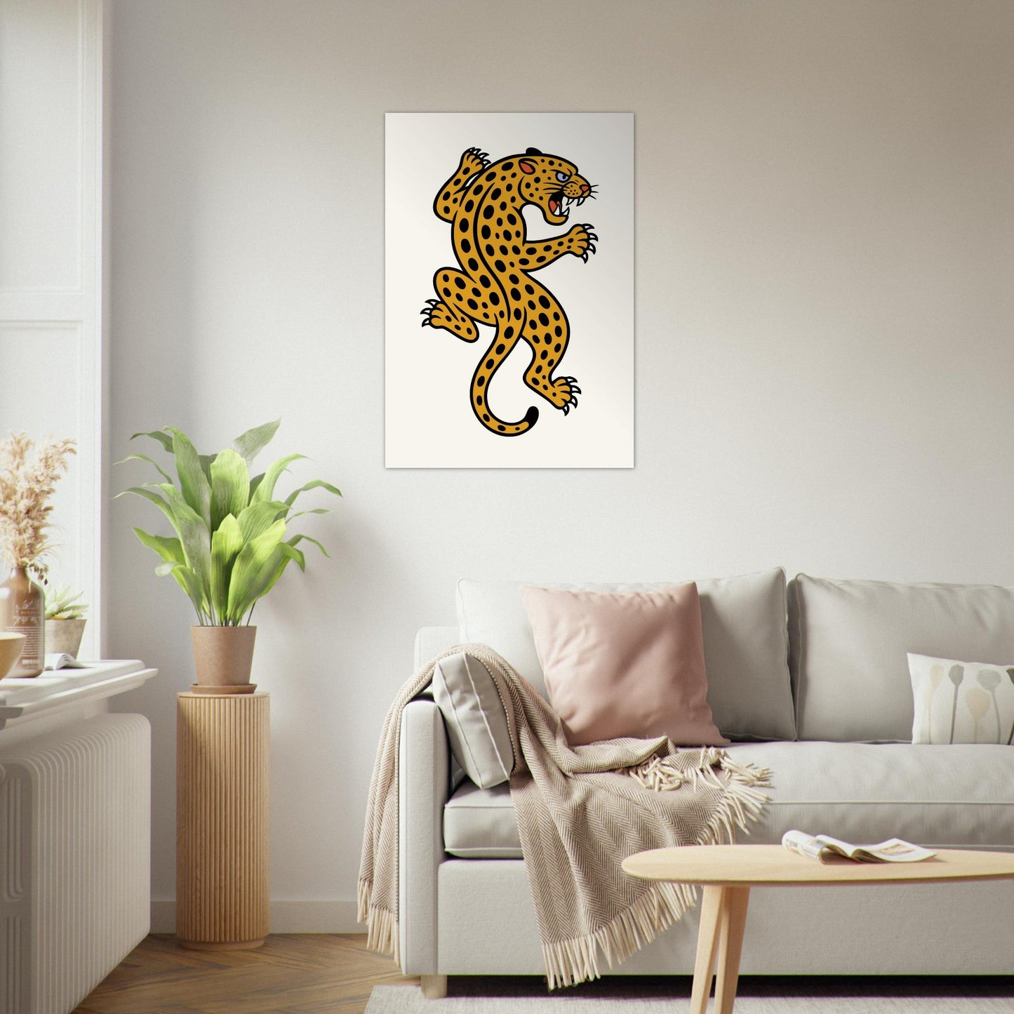 Leopard Traditional - Premium Matte Paper Poster