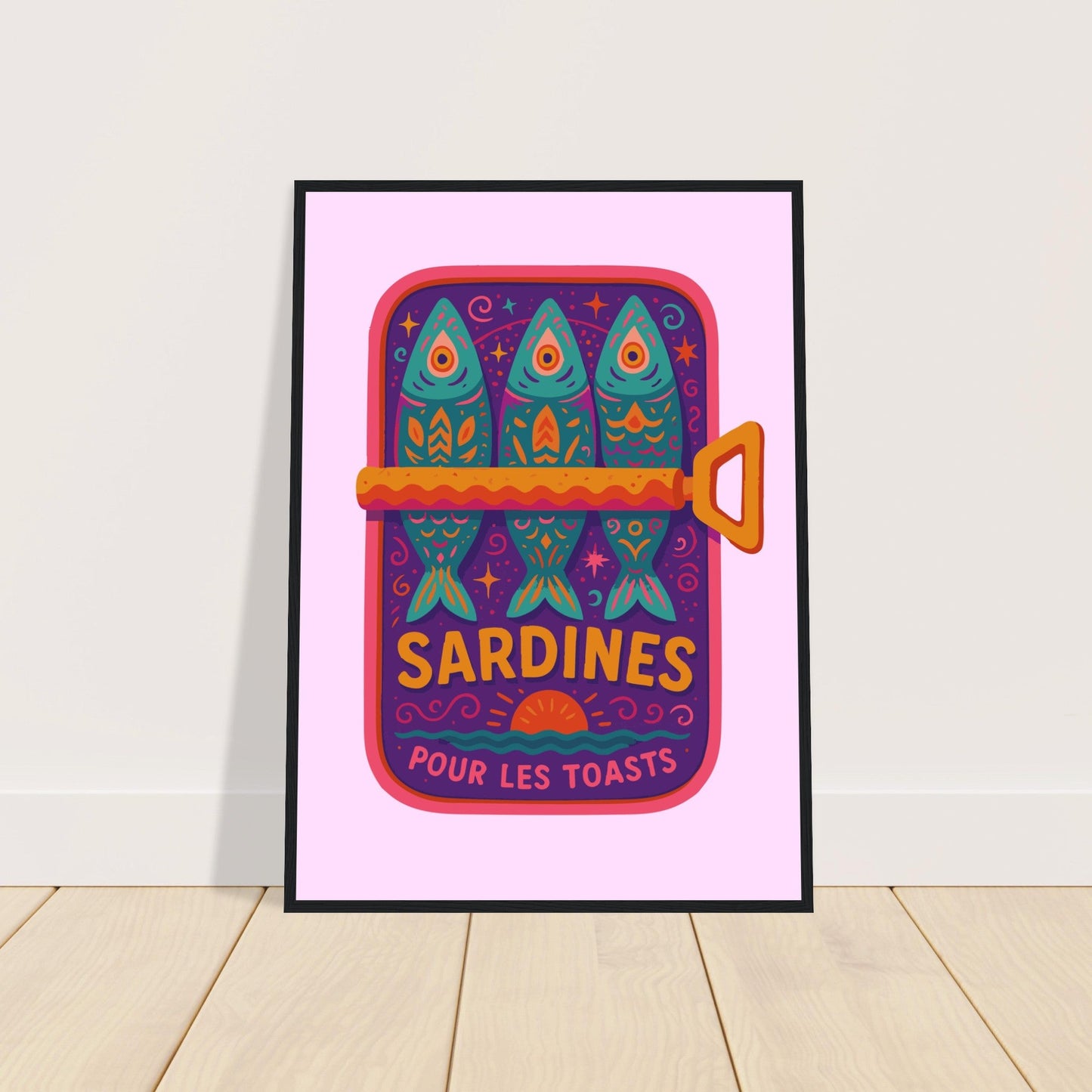 Food 'Sardines' - Premium Matte Paper Wooden Framed Poster