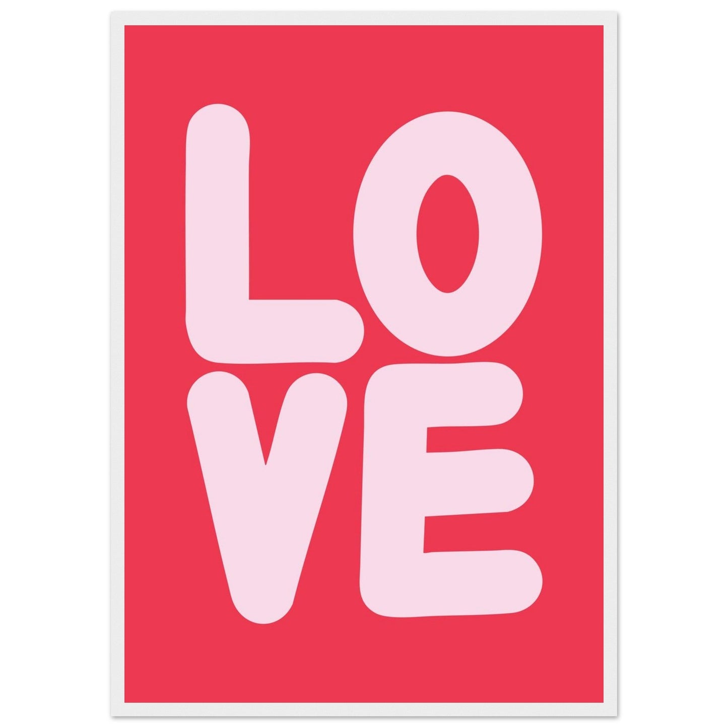 Sign 'Love' - Premium Matte Paper Wooden Framed Poster