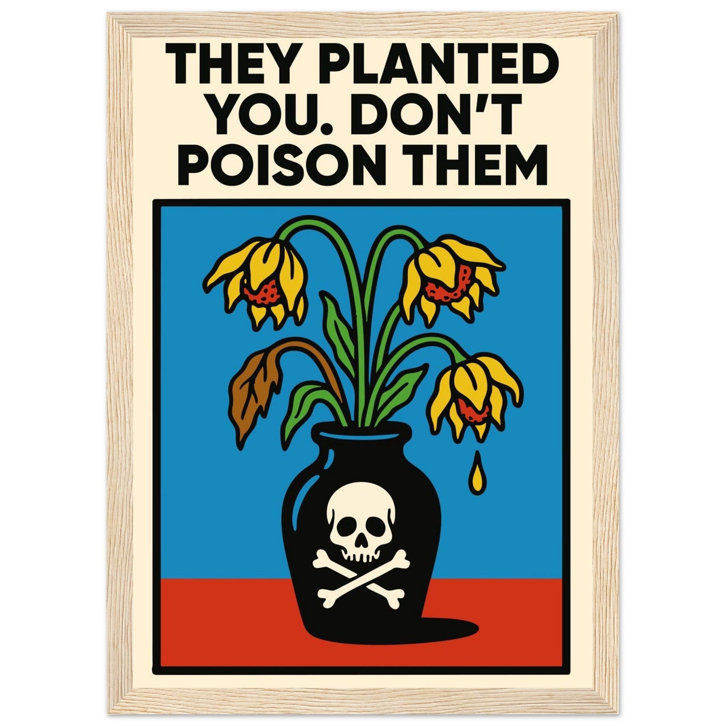 DON'T DO IT - Premium Matte Paper Wooden Framed Poster
