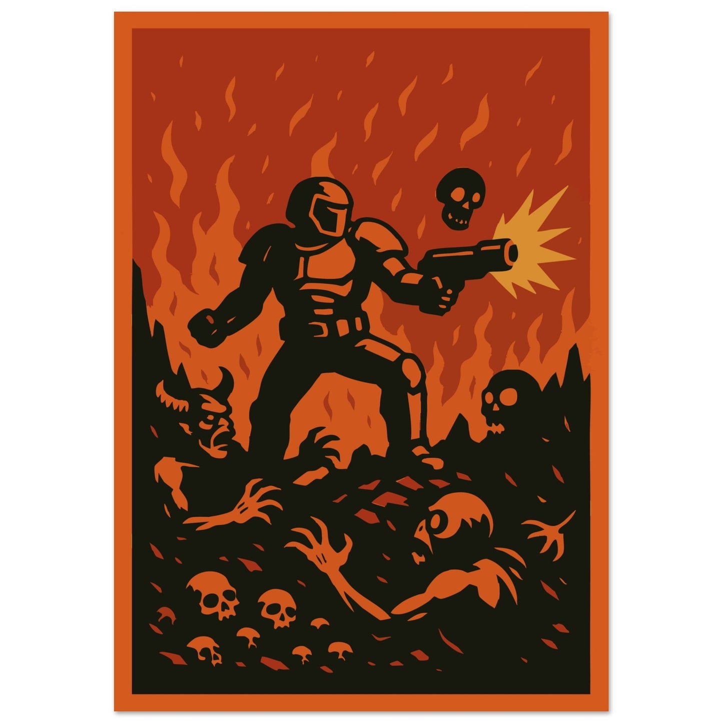 Gaming 'Slayer' - Premium Matte Paper Poster