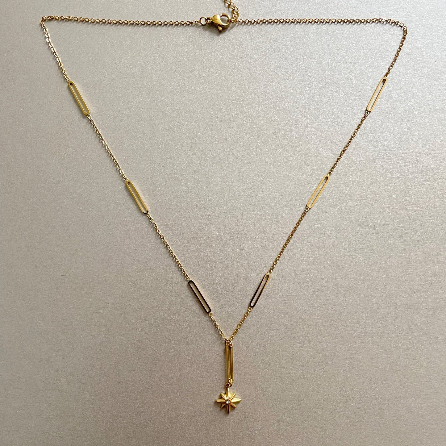 Tara Luxe 18k Gold Plated Star Necklace