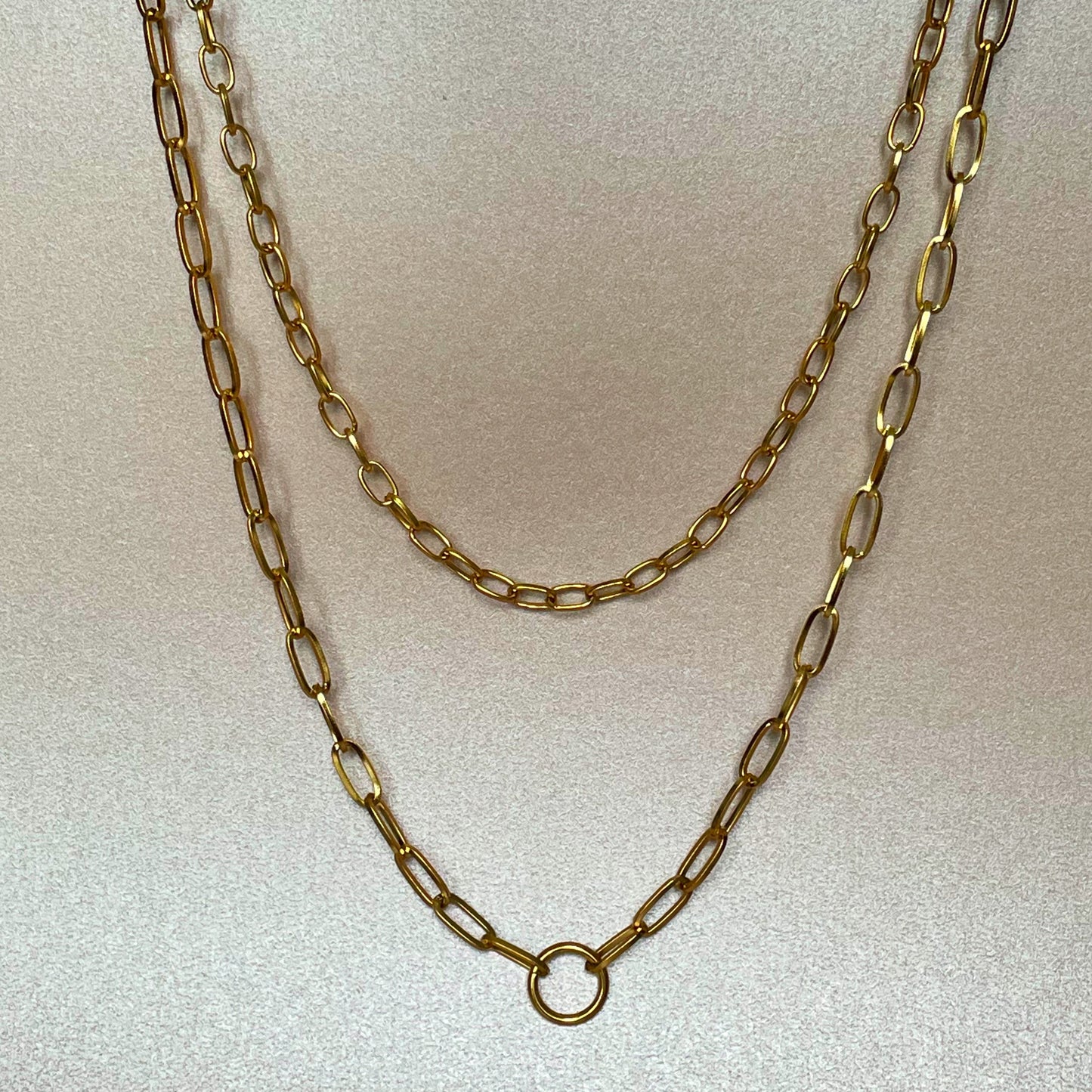 Kate Luxe 18k Gold Plated Double Layer Necklace
