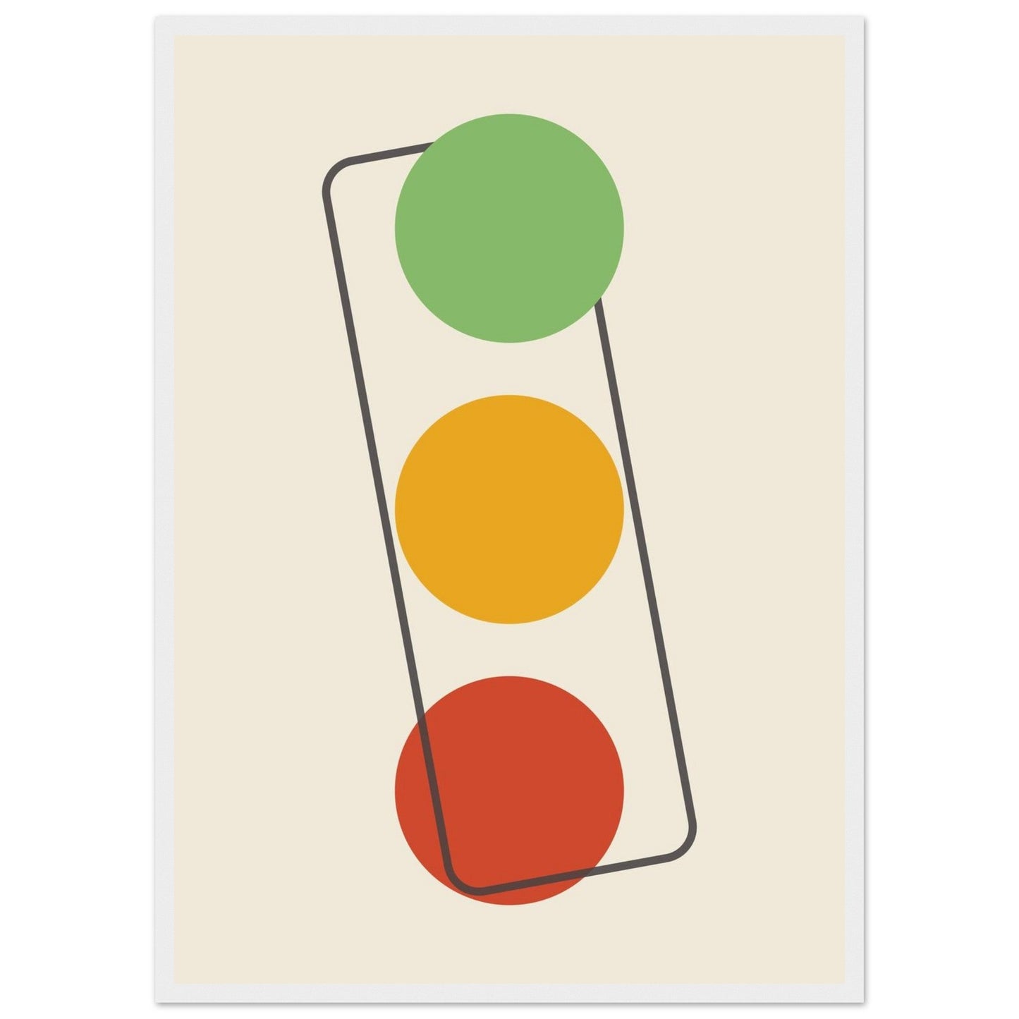 Sign 'The Lights' - Premium Matte Paper Wooden Framed Poster