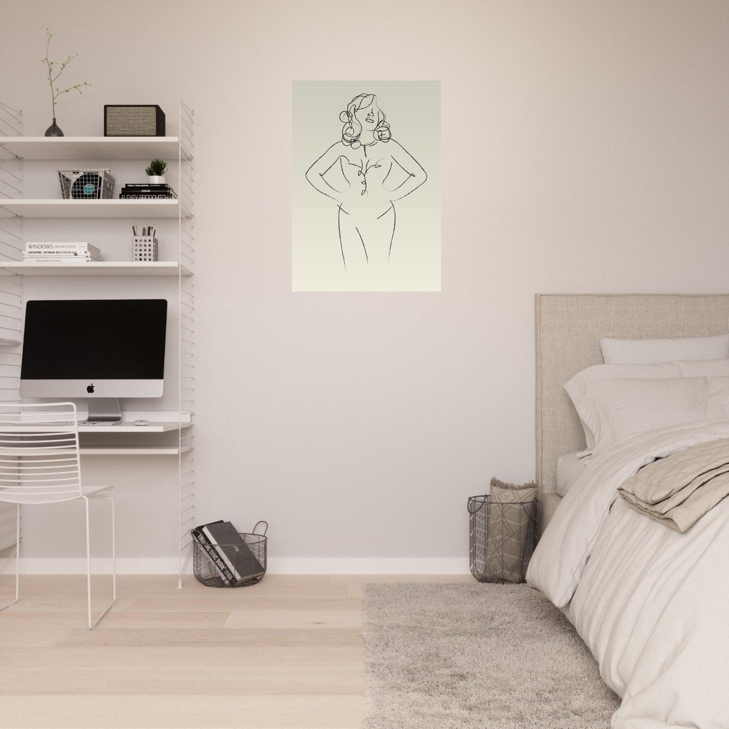 Line Art 'Sabrina' - Premium Matte Paper Poster