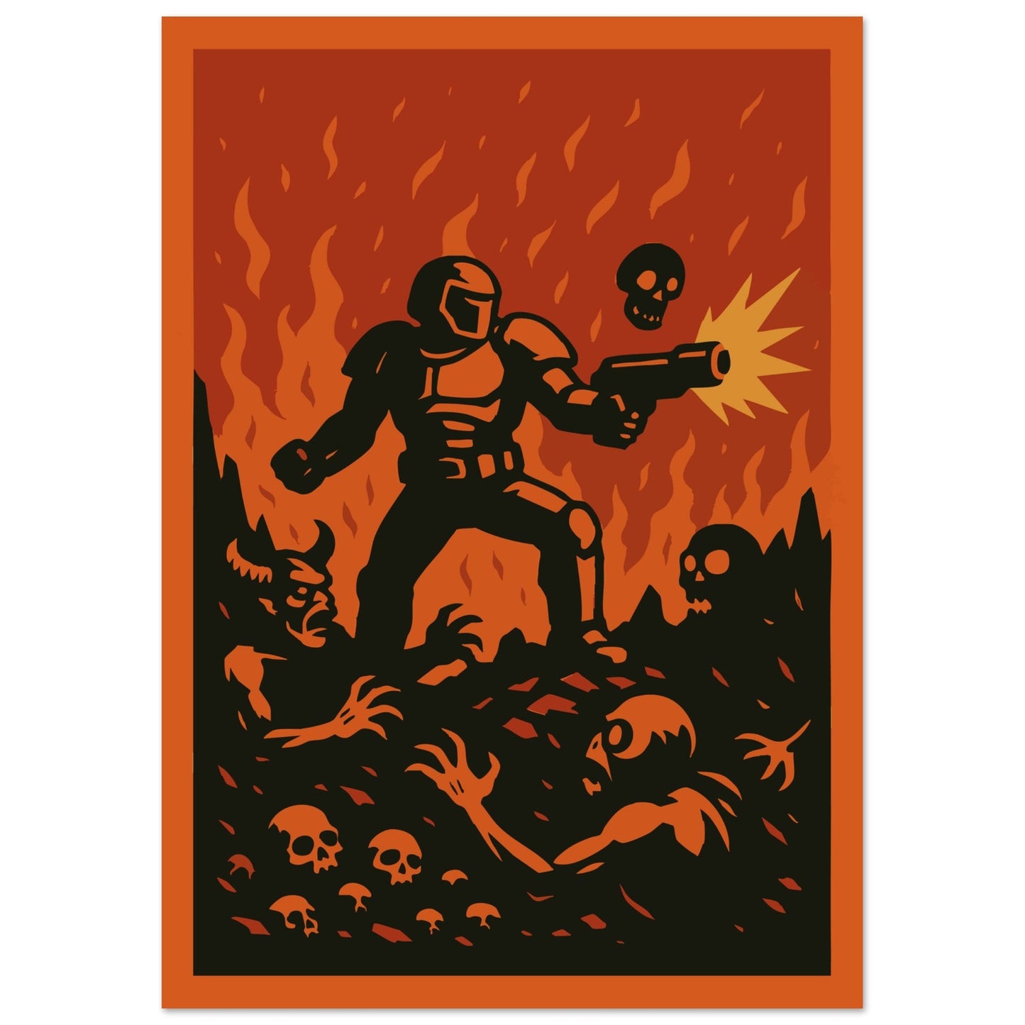Gaming 'Slayer' - Premium Matte Paper Poster