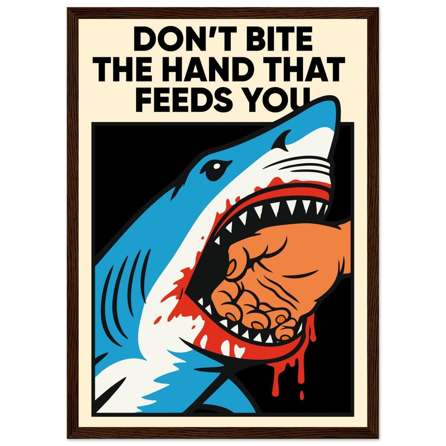 FEEDING TIME - Premium Matte Paper Wooden Framed Poster