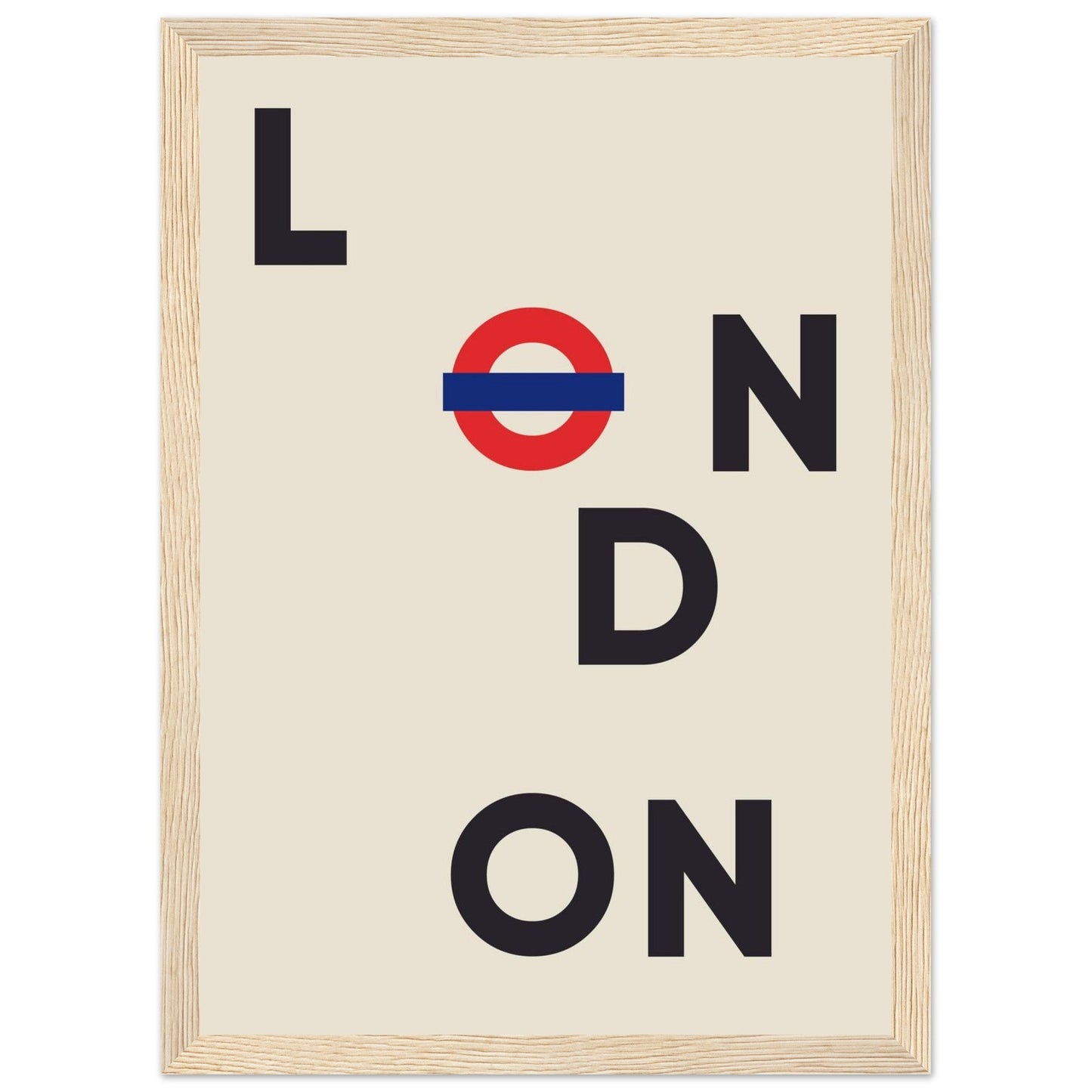 Cities/ Places 'London' - Premium Matte Paper Wooden Framed Poster