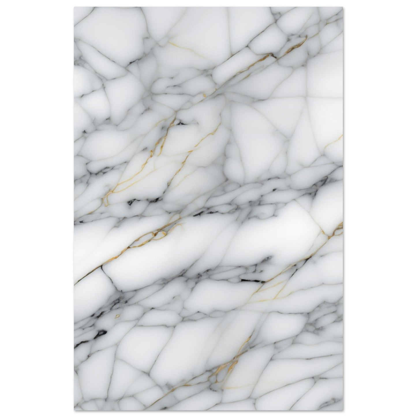 Marble 'Grey' - Premium Matte Paper Poster