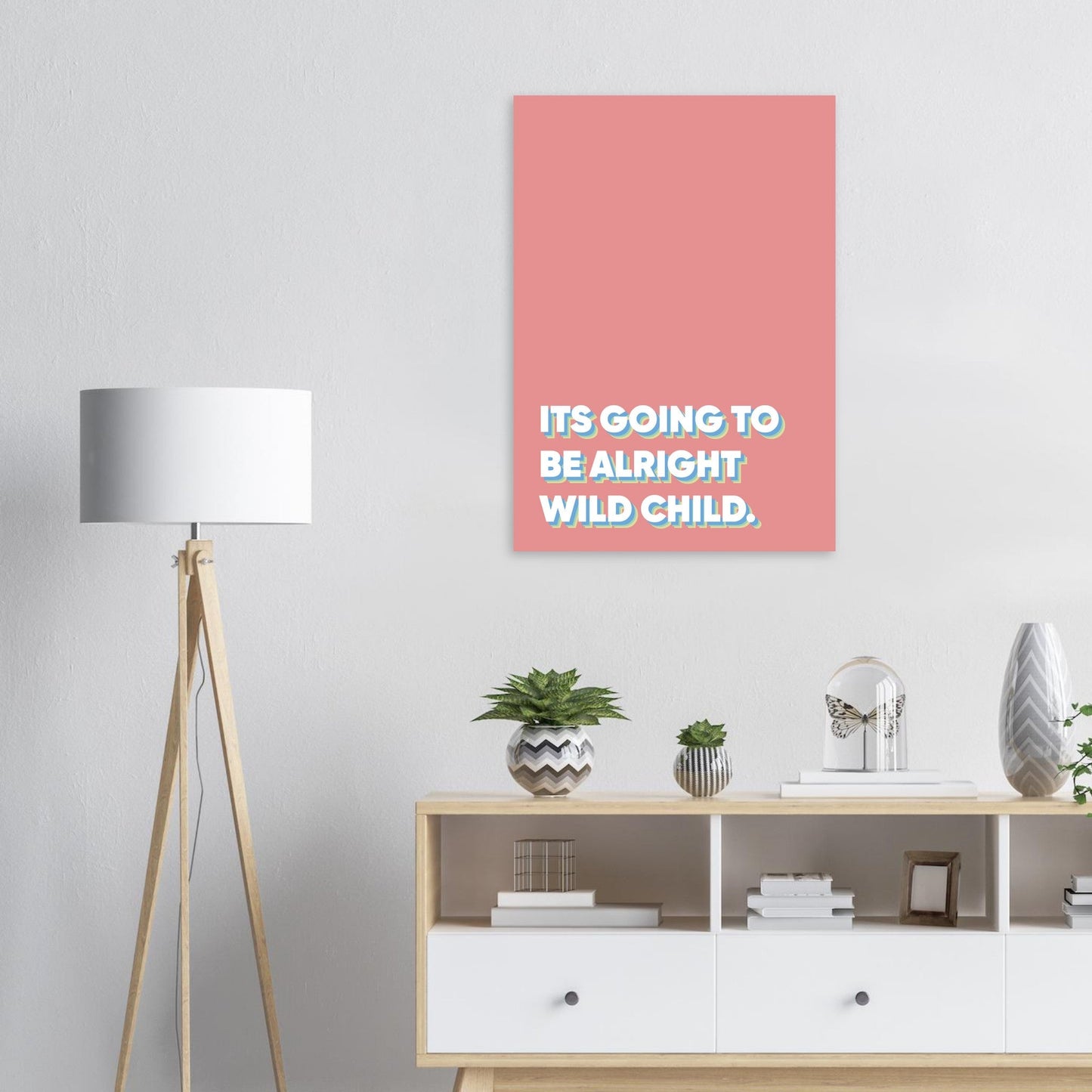 Sign 'Wild Child' - Premium Matte Paper Poster