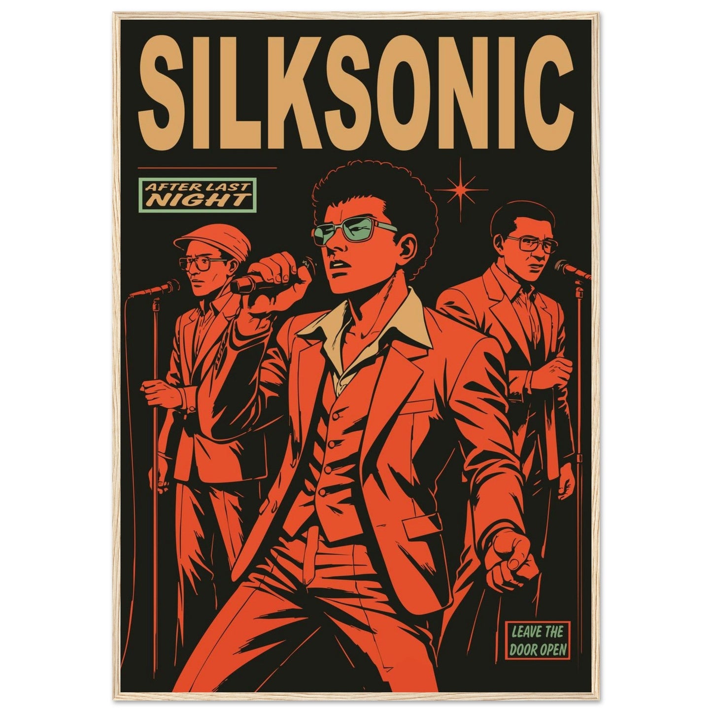 Silksonic Funk - Premium Matte Paper Wooden Framed Poster