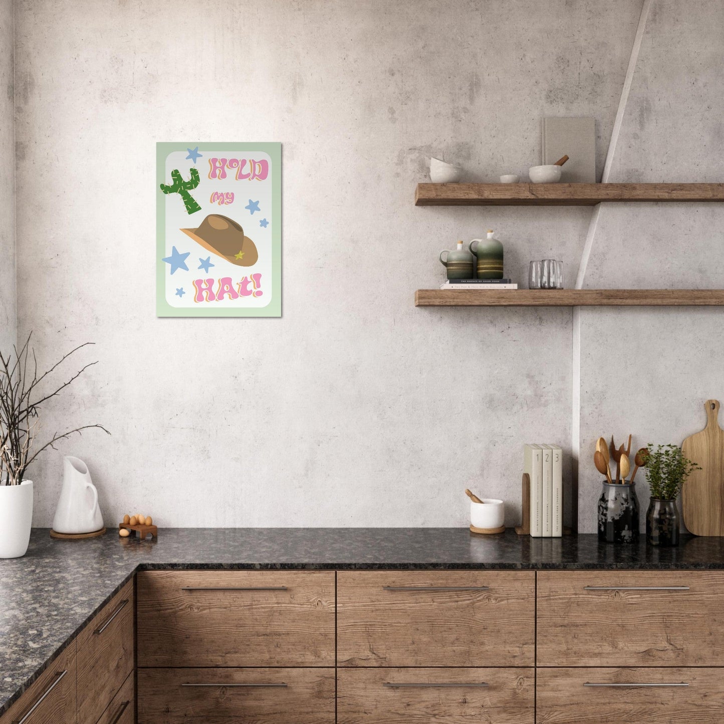 Groovy 'Hold My Hat' - Premium Matte Paper Poster