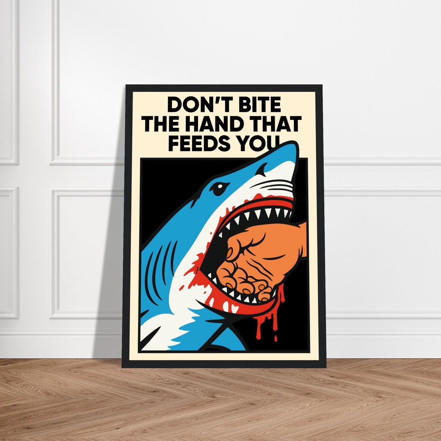 FEEDING TIME - Premium Matte Paper Wooden Framed Poster