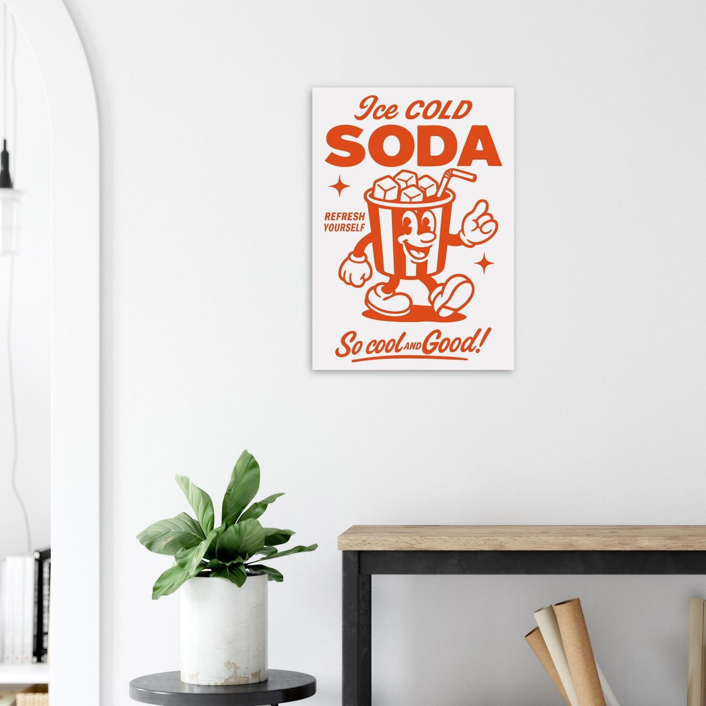 Food 'Ice Cold Soda' - Premium Matte Paper Poster