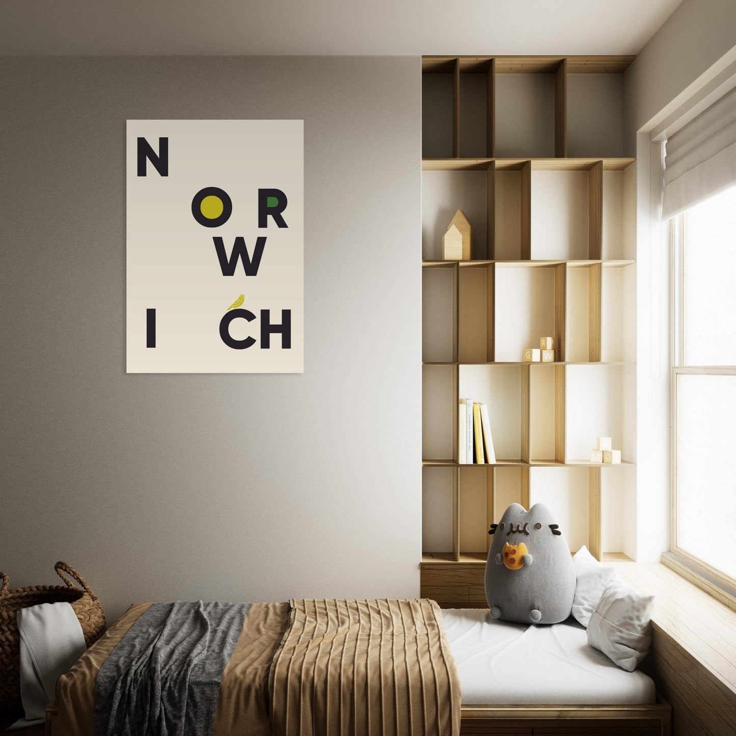 Cities/ Places 'Norwich' - Premium Matte Paper Poster