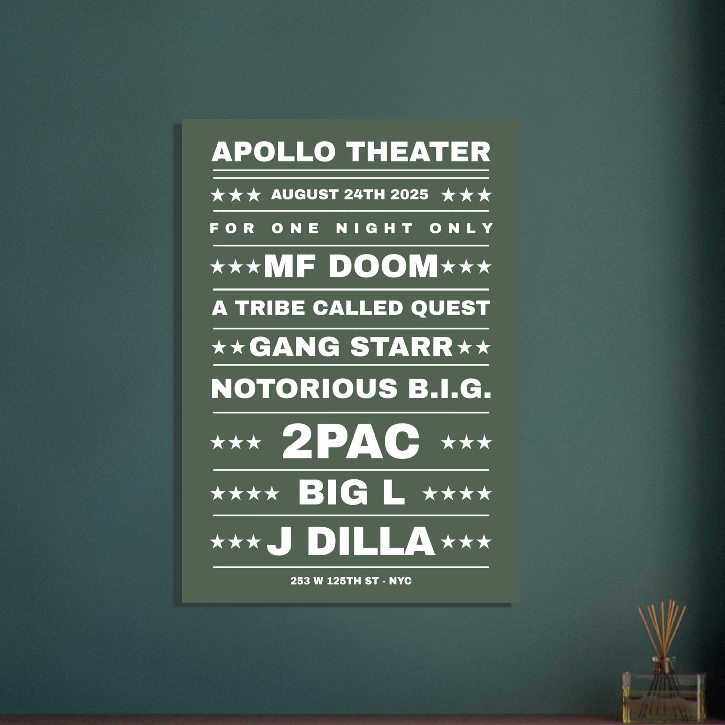 Sign 'Dream Hip Hop Gig' - Premium Matte Paper Poster