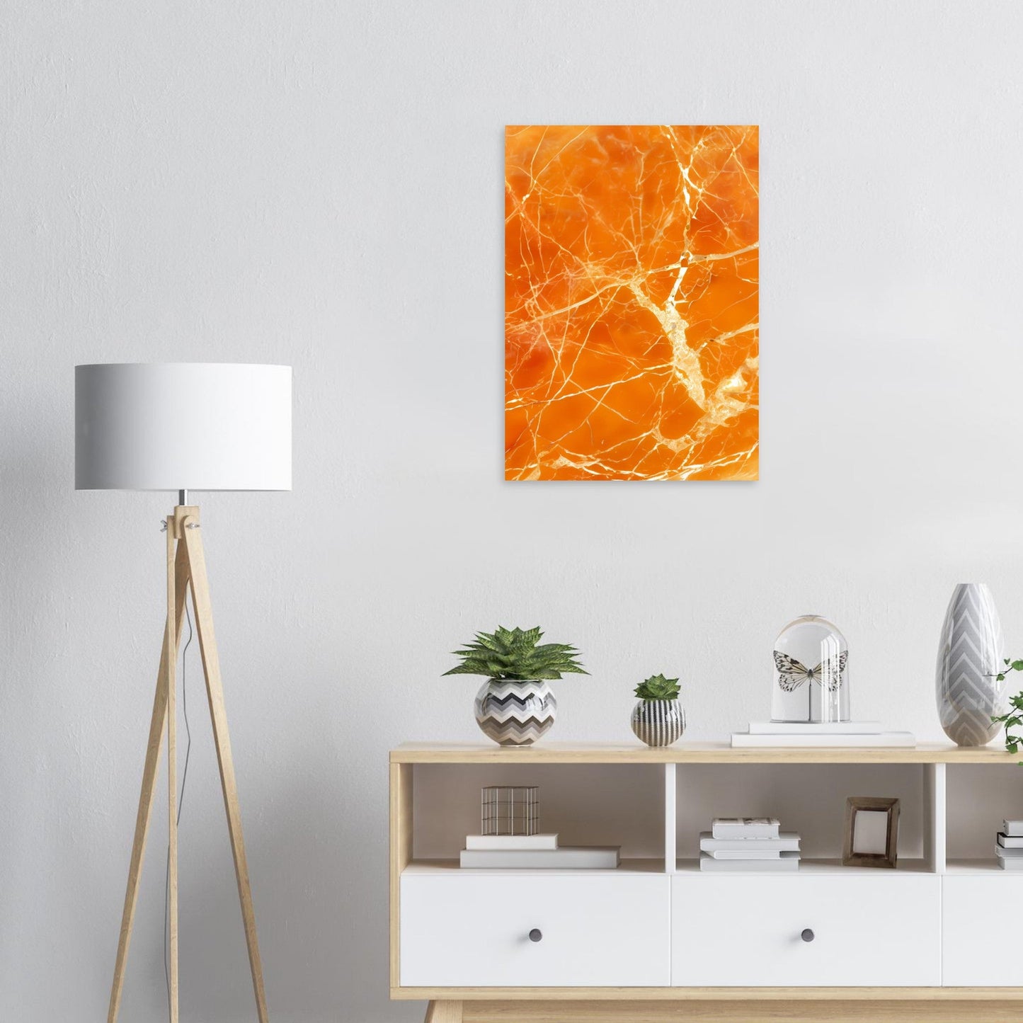 Marble 'Orange' - Premium Matte Paper Poster