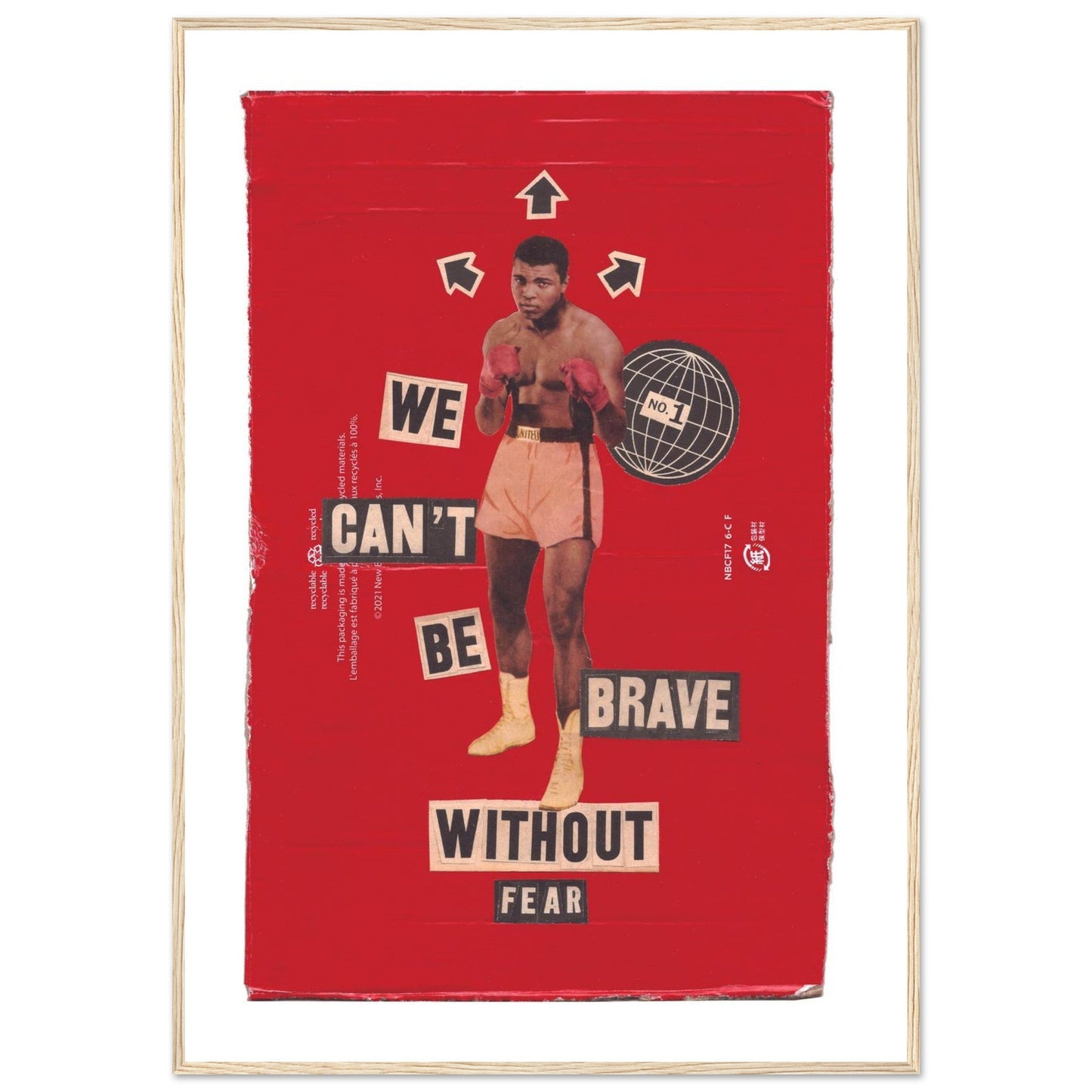 Ed Dickinson 'Brave Without Fear' - Premium Matte Paper Wooden Framed Poster