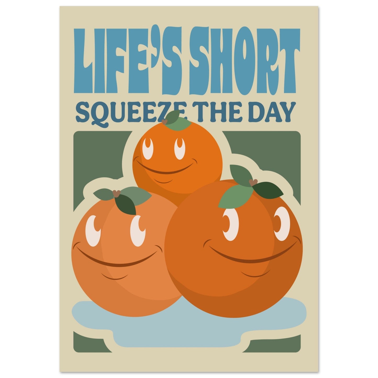 Fruity 'Squeeze The Day' - Premium Matte Paper Poster
