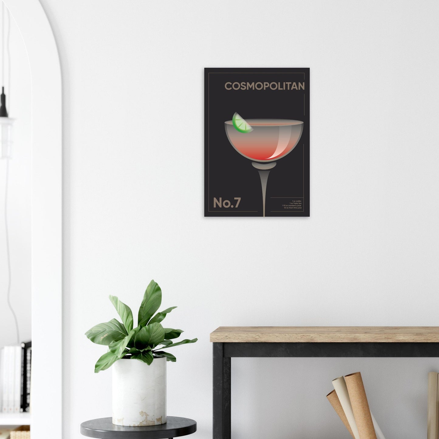 Cocktail 'Cosmopolitan' - Premium Matte Paper Poster