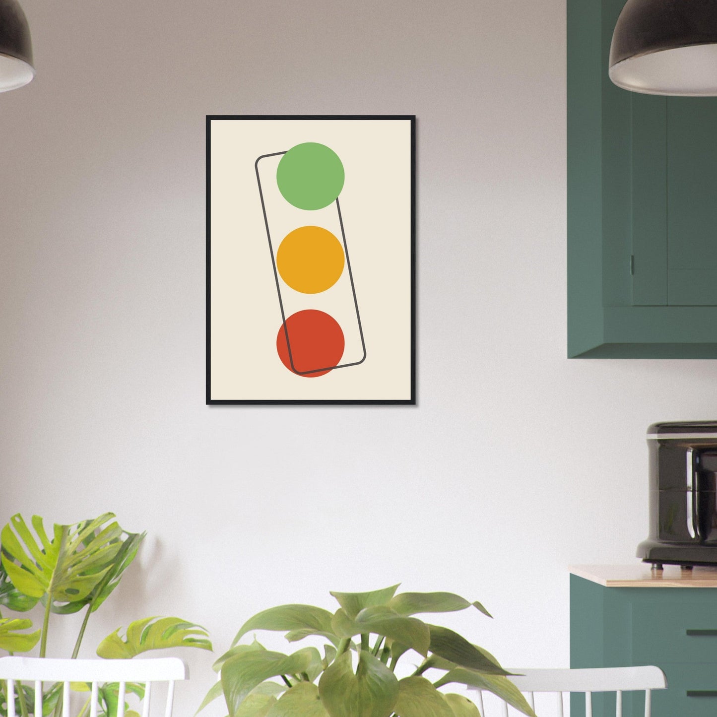 Sign 'The Lights' - Premium Matte Paper Wooden Framed Poster