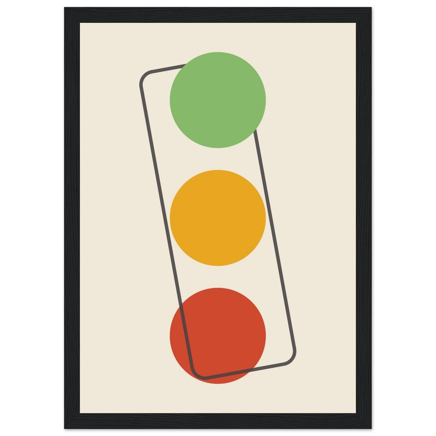 Sign 'The Lights' - Premium Matte Paper Wooden Framed Poster