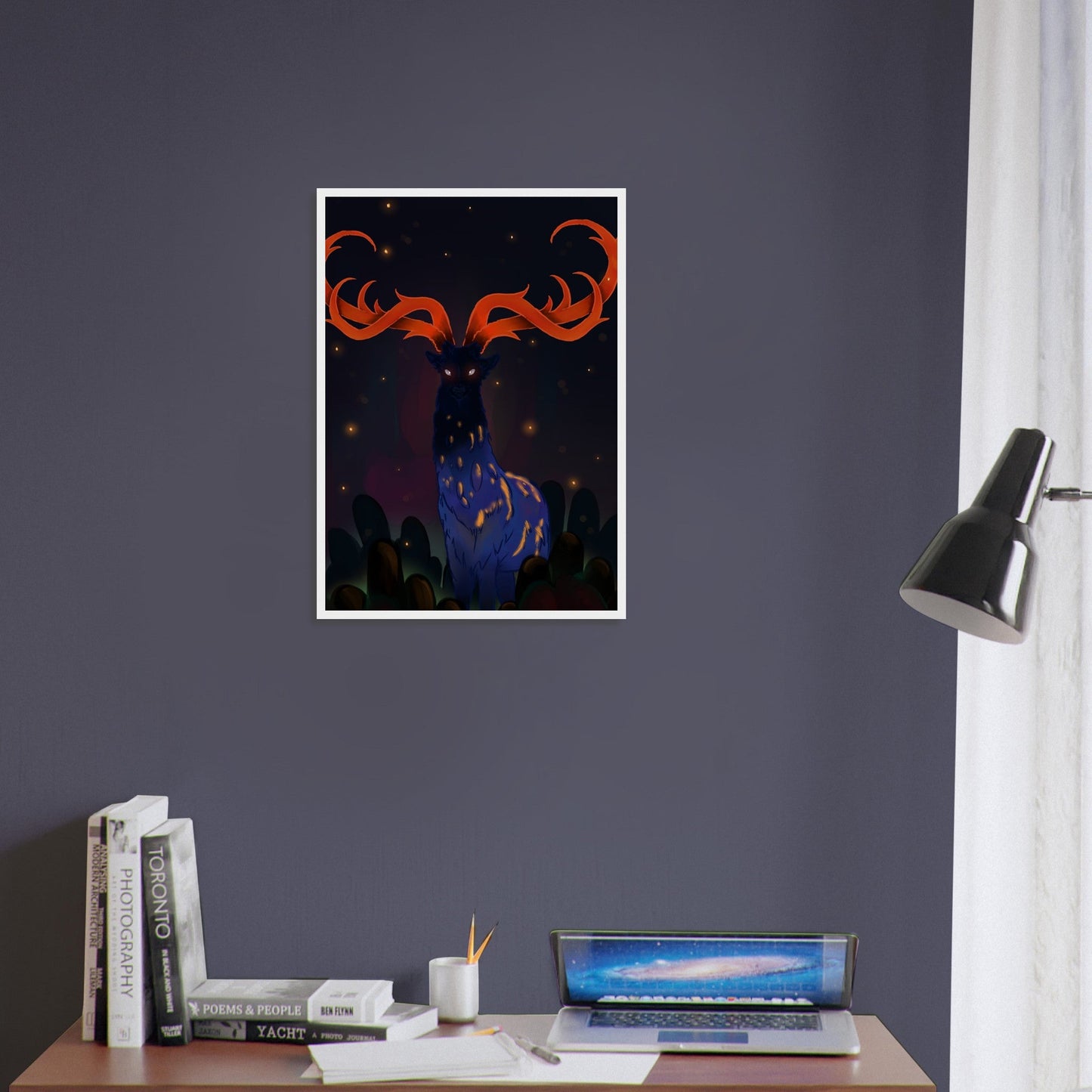 Animals 'Creature of the Forrest' - Premium Matte Paper Wooden Framed Poster