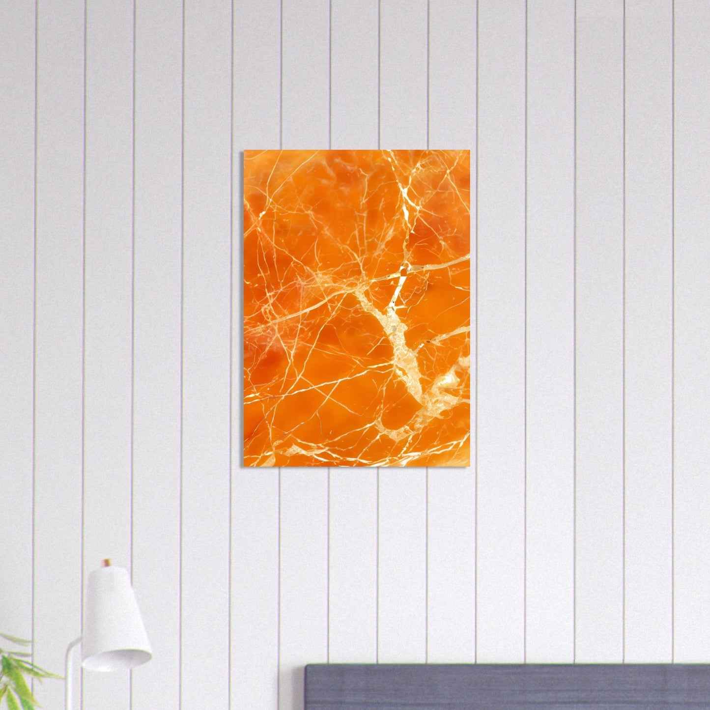 Marble 'Orange' - Premium Matte Paper Poster