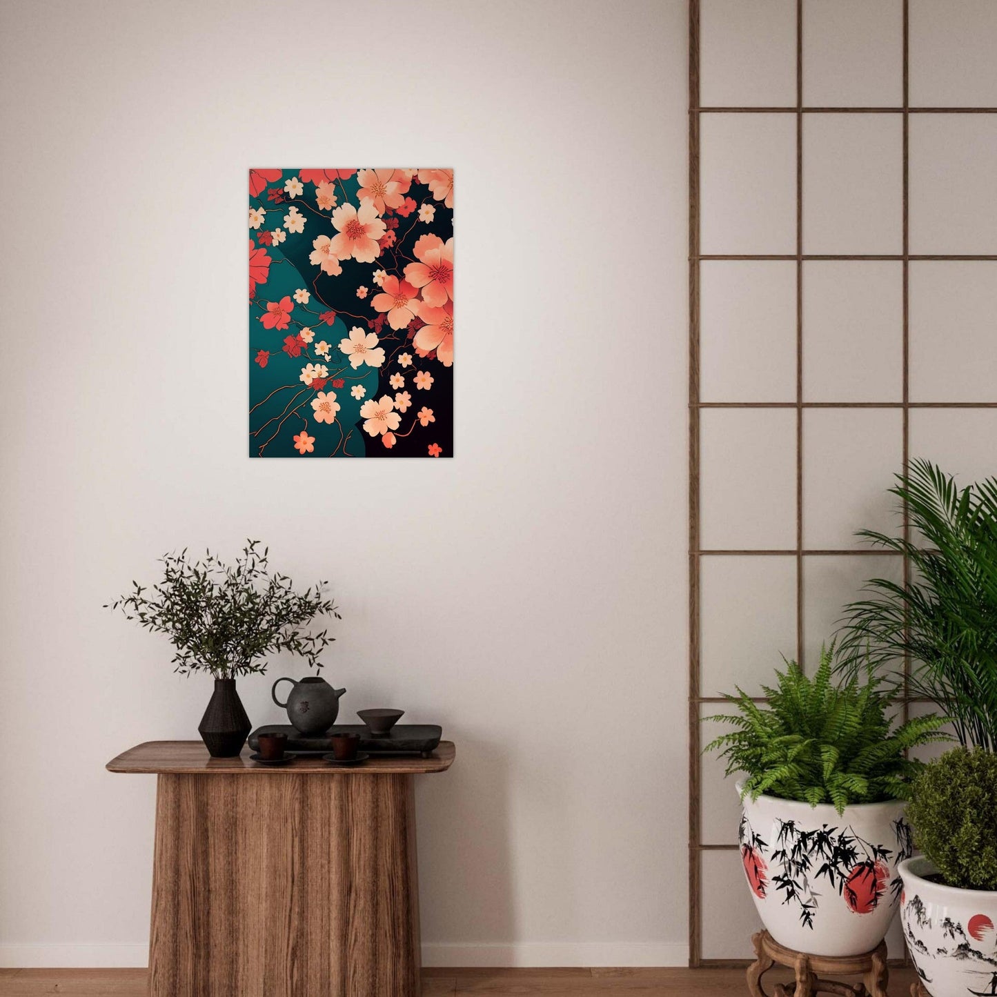 Flowers 'Japanese Garden' - Premium Matte Paper Poster