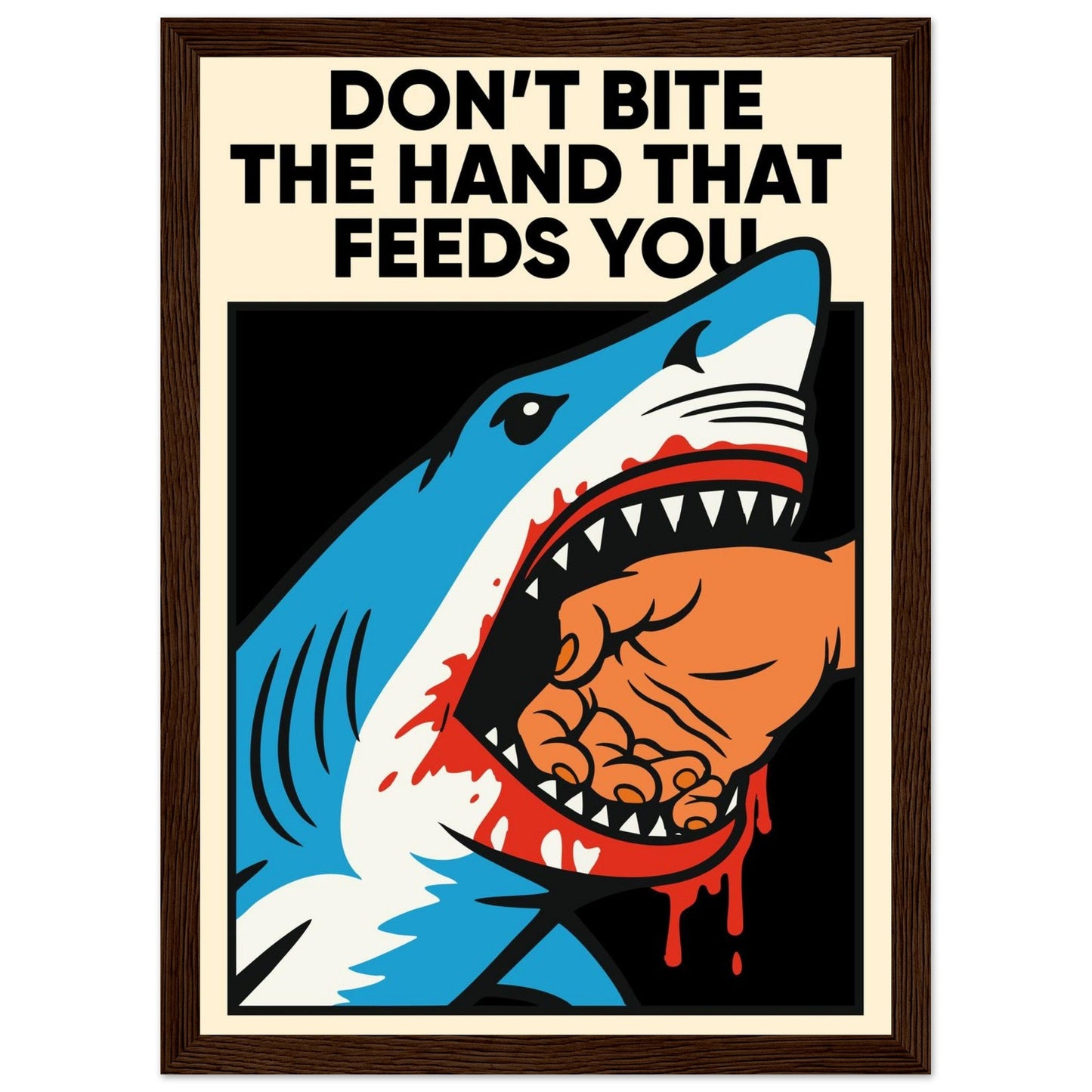 FEEDING TIME - Premium Matte Paper Wooden Framed Poster